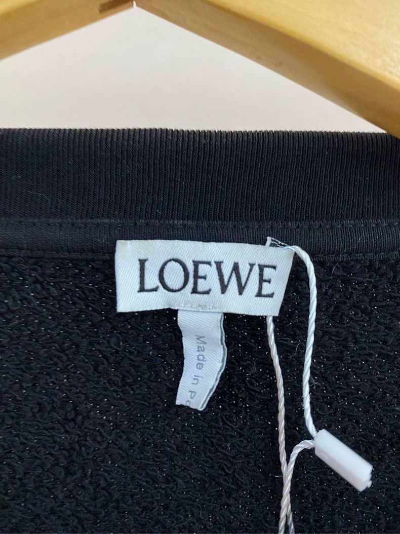 Loewe LOEWE Black Embroidered Crewneck Sweatshirt - dmc Size US S / EU 44-46 / 1 - 5 Thumbnail