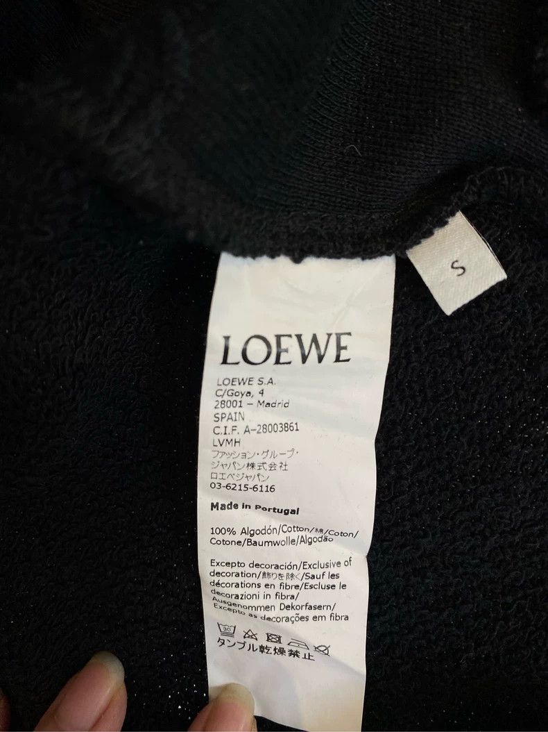 Loewe LOEWE Black Embroidered Crewneck Sweatshirt - dmc Size US S / EU 44-46 / 1 - 6 Thumbnail
