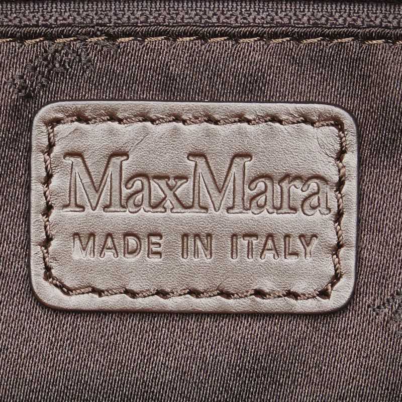 Max Mara MaxMara Max Mara Leather Boston Bag Leather Travel Bag DUTY FREE for USA Size ONE SIZE - 12 Thumbnail