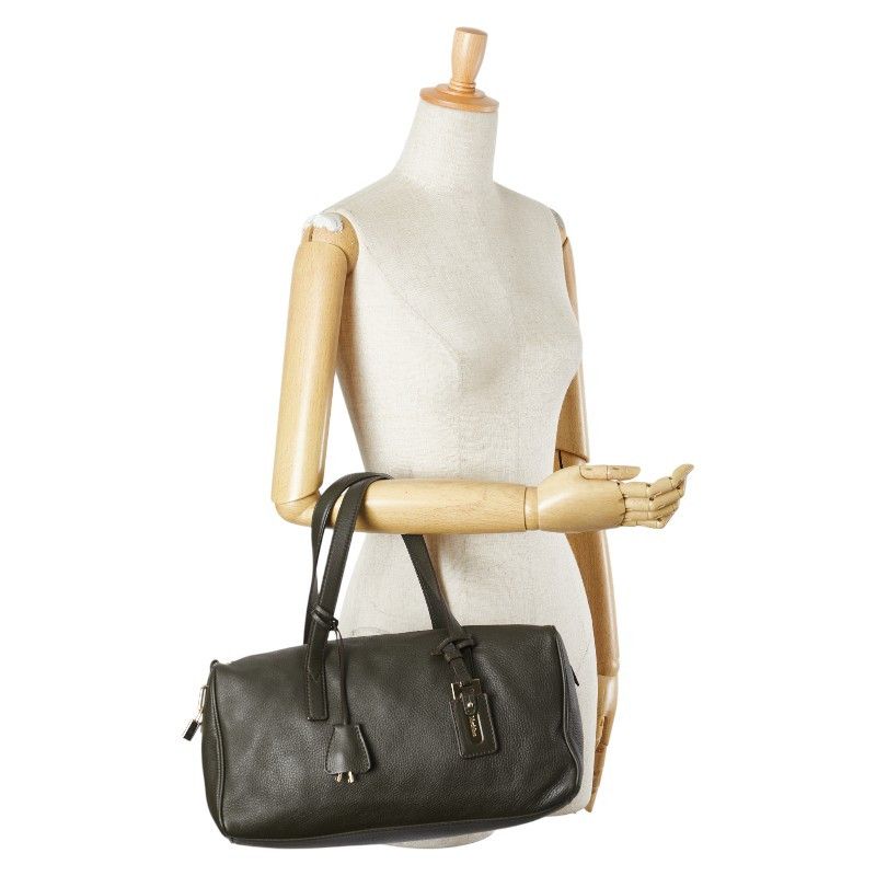 Max Mara MaxMara Max Mara Leather Boston Bag Leather Travel Bag DUTY FREE for USA Size ONE SIZE - 14 Thumbnail