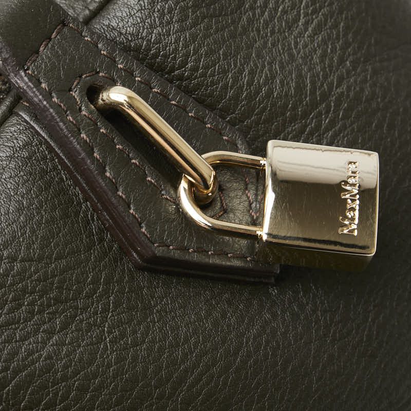 Max Mara MaxMara Max Mara Leather Boston Bag Leather Travel Bag DUTY FREE for USA Size ONE SIZE - 10 Thumbnail