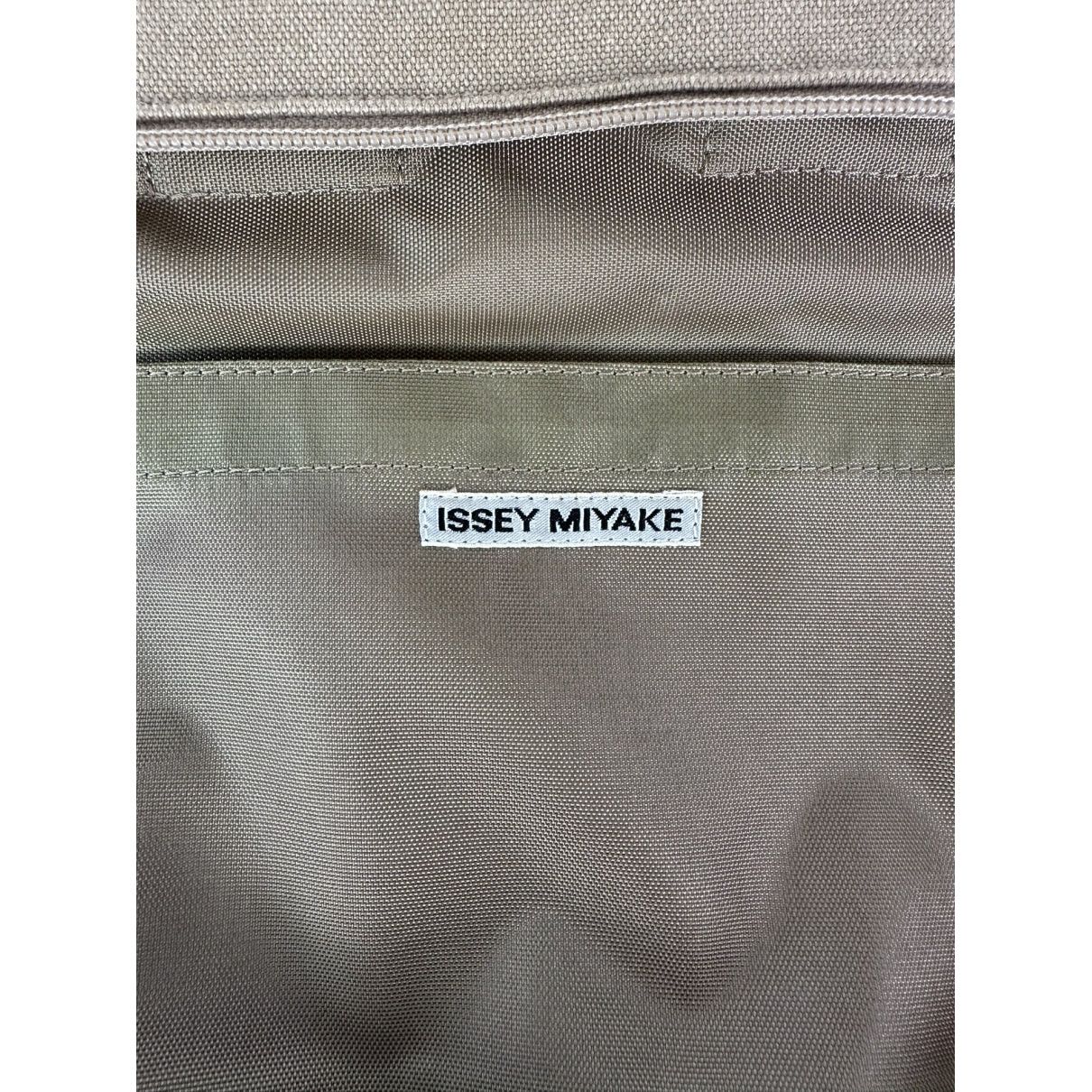Issey Miyake Brown Cotton Handbag Size ONE SIZE - 3 Thumbnail