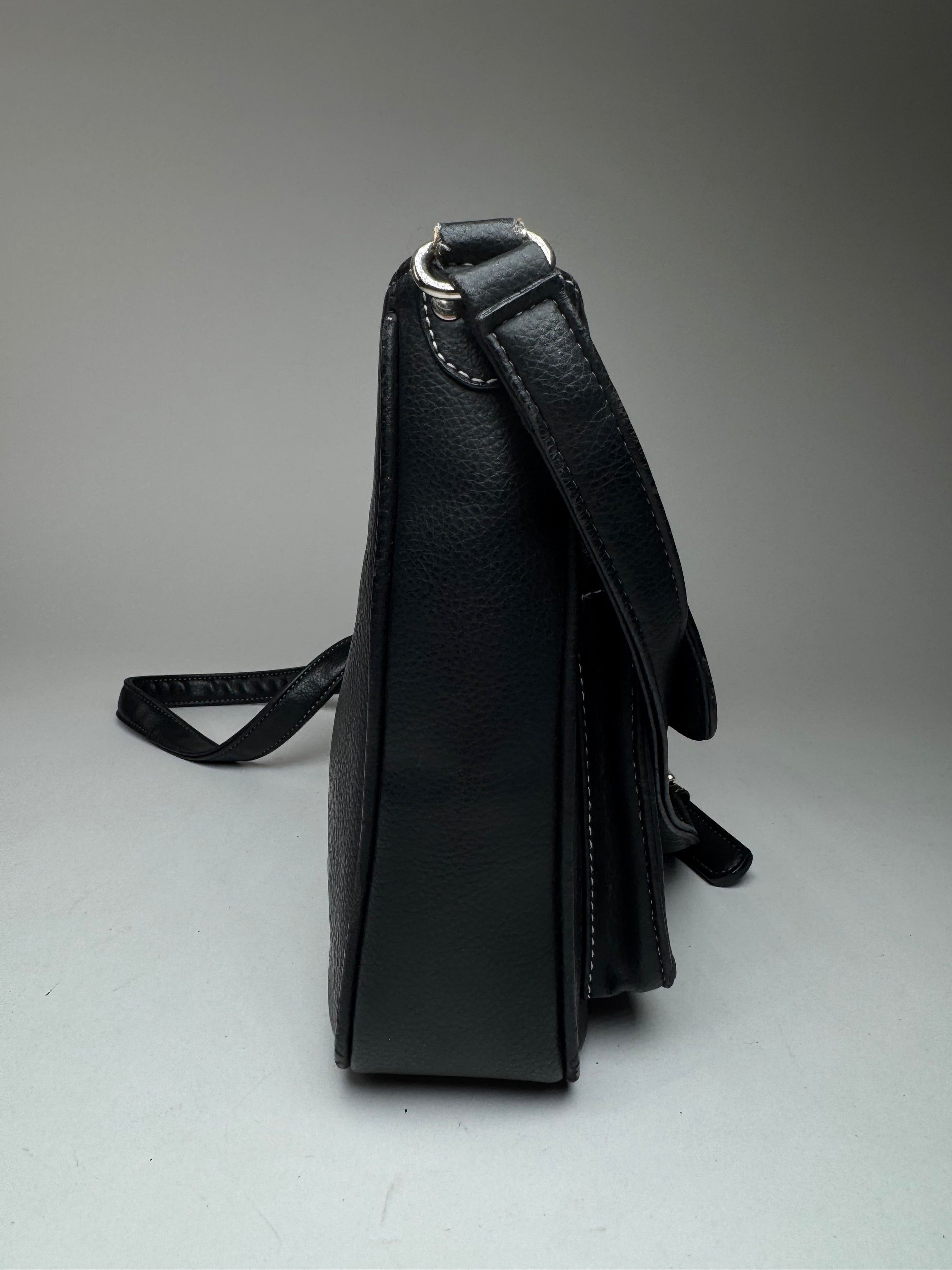 Courreges Vintage Paris Leather Bag Black Size ONE SIZE - 4 Thumbnail