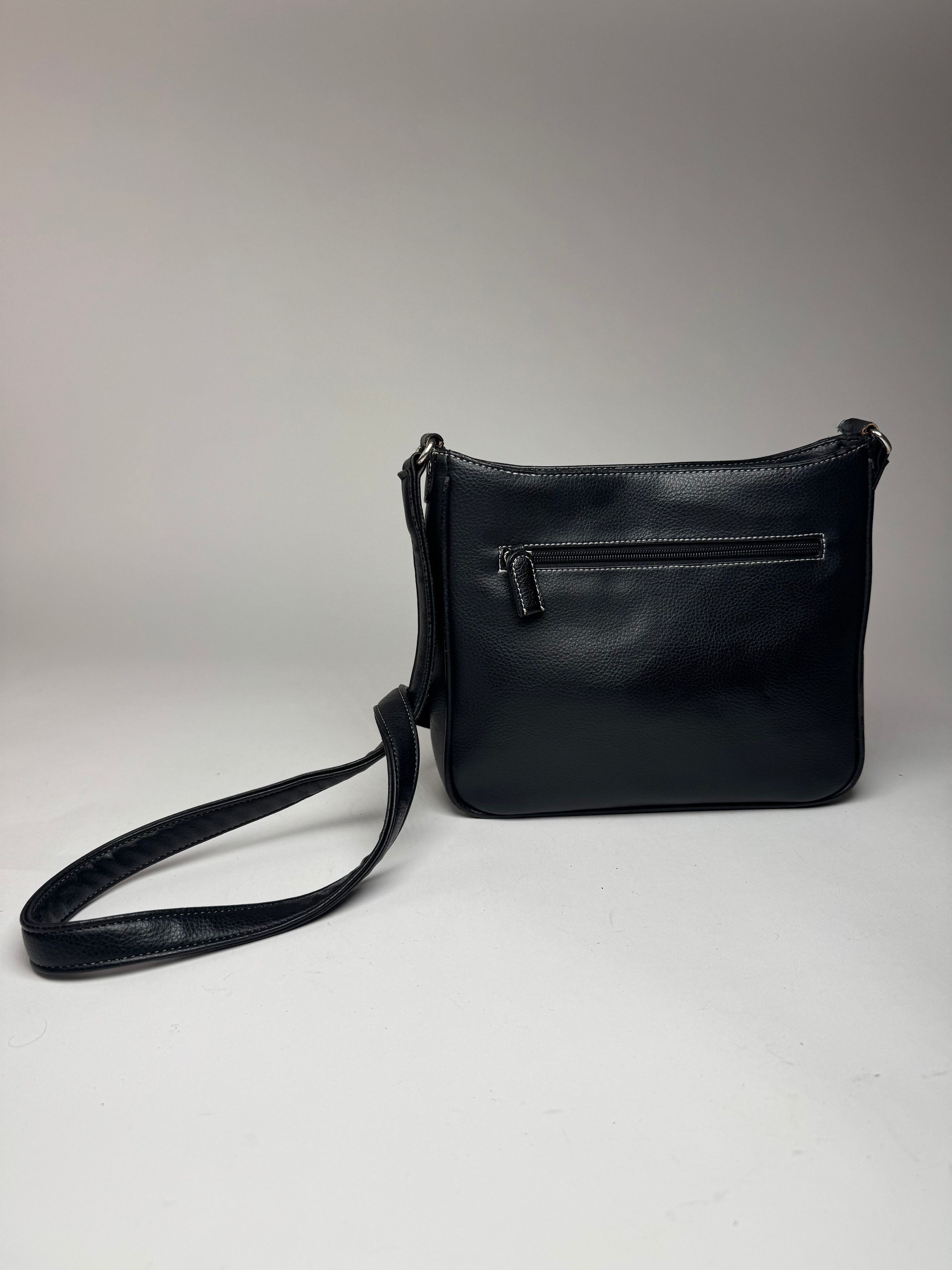 Courreges Vintage Paris Leather Bag Black Size ONE SIZE - 2 Thumbnail