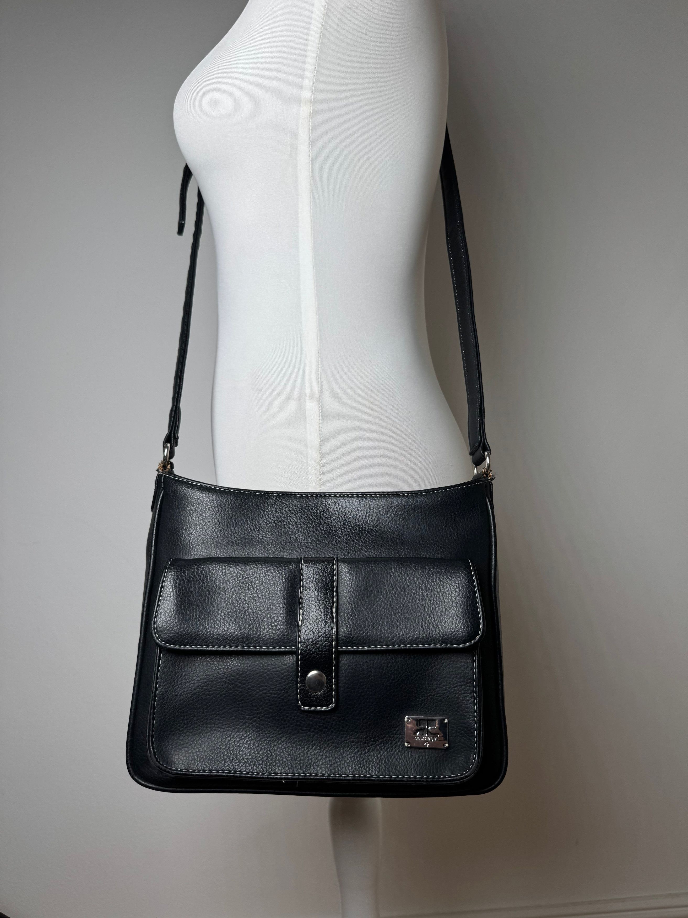Courreges Vintage Paris Leather Bag Black Size ONE SIZE - 14 Thumbnail
