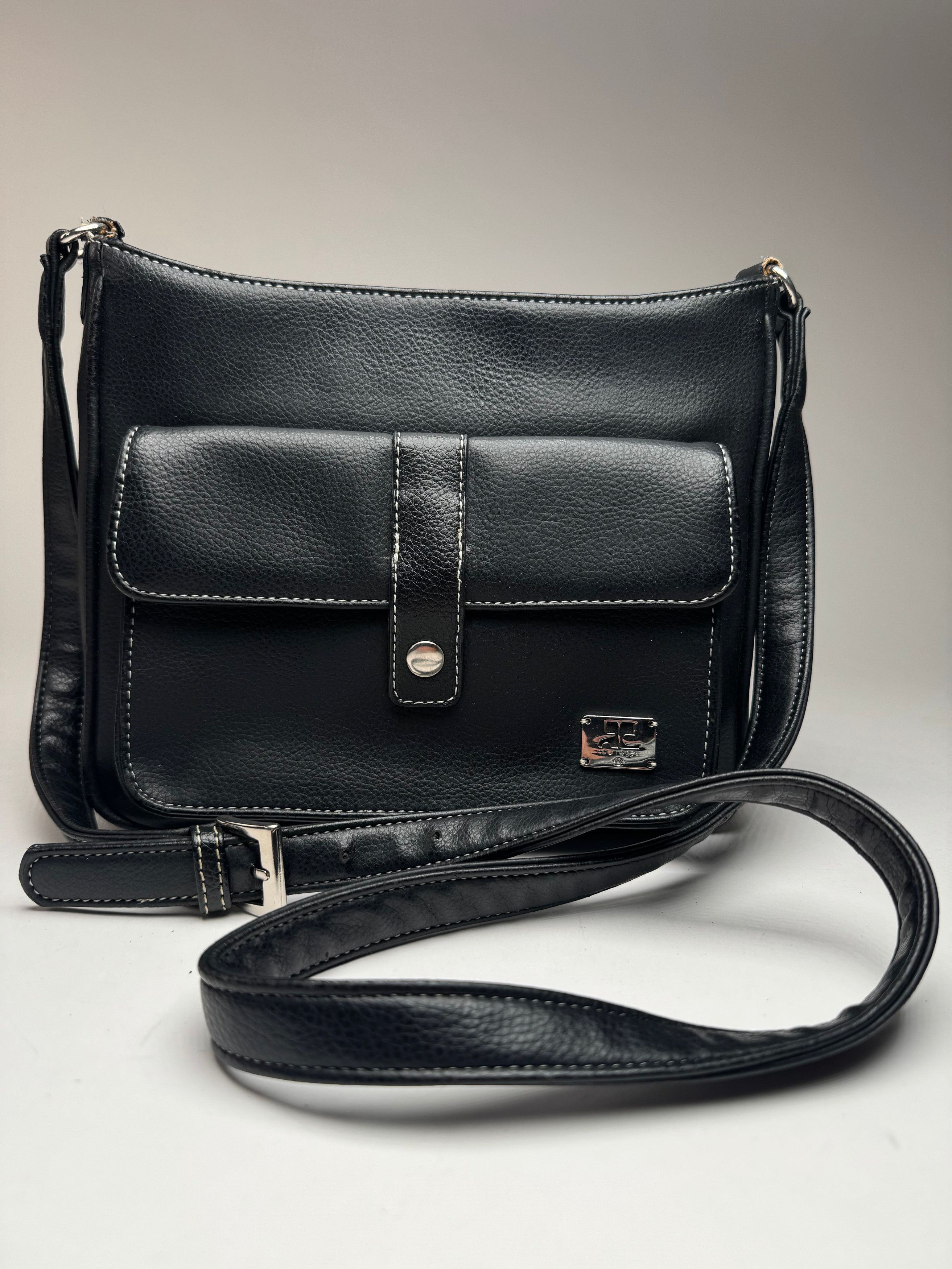 Courreges Vintage Paris Leather Bag Black Size ONE SIZE - 13 Thumbnail