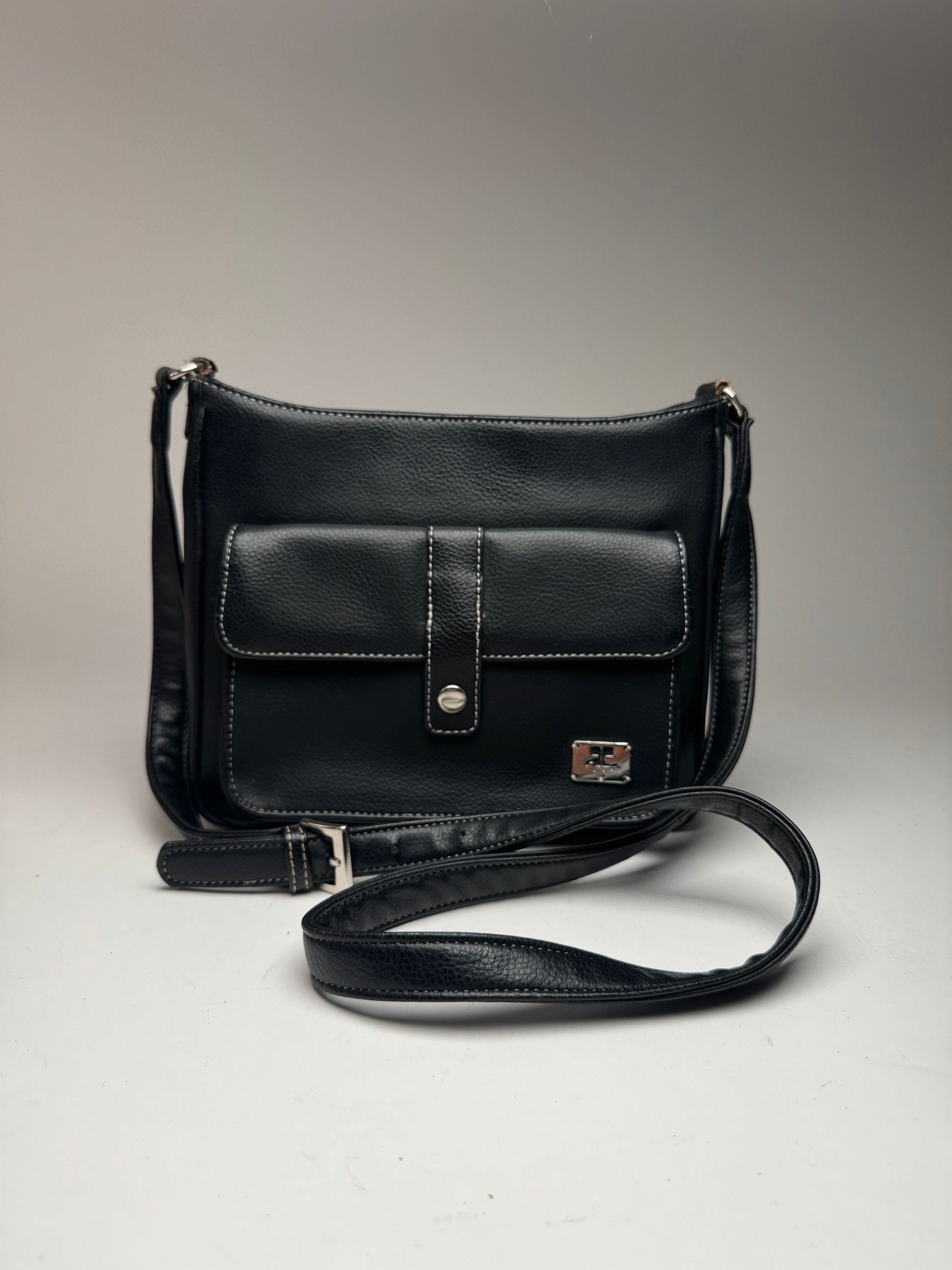 Courreges Vintage Paris Leather Bag Black Size ONE SIZE - 3 Thumbnail