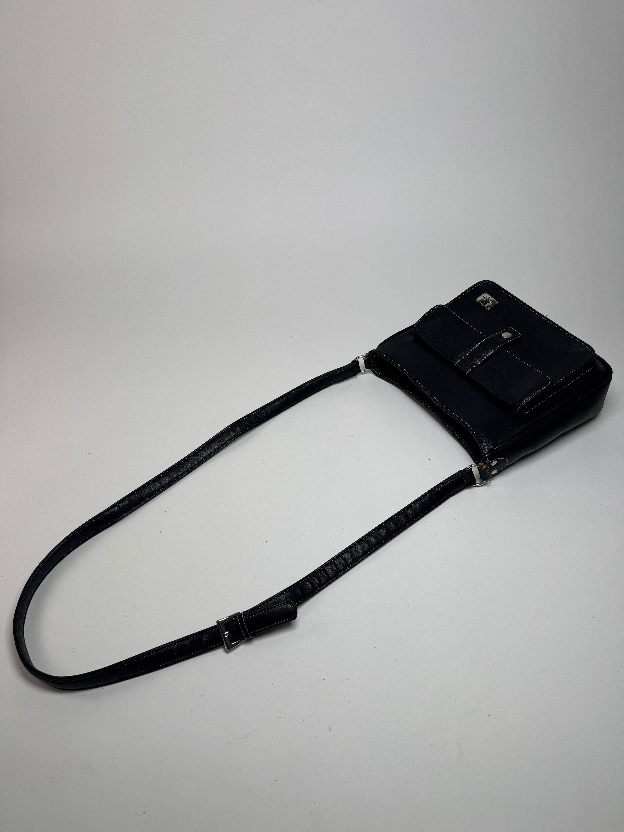Courreges Vintage Paris Leather Bag Black Size ONE SIZE - 5 Thumbnail