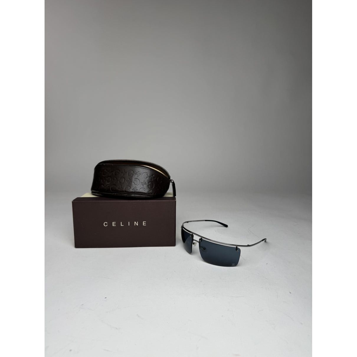 Celine Blue Metal Sunglasses Size ONE SIZE - 2 Thumbnail