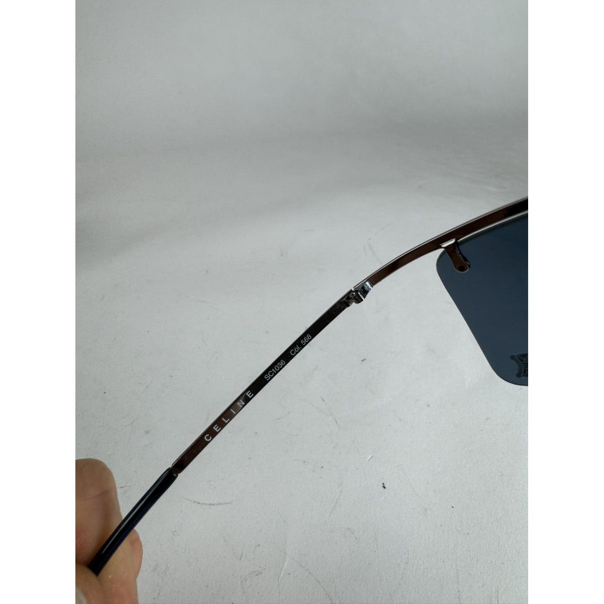 Celine Blue Metal Sunglasses Size ONE SIZE - 4 Thumbnail