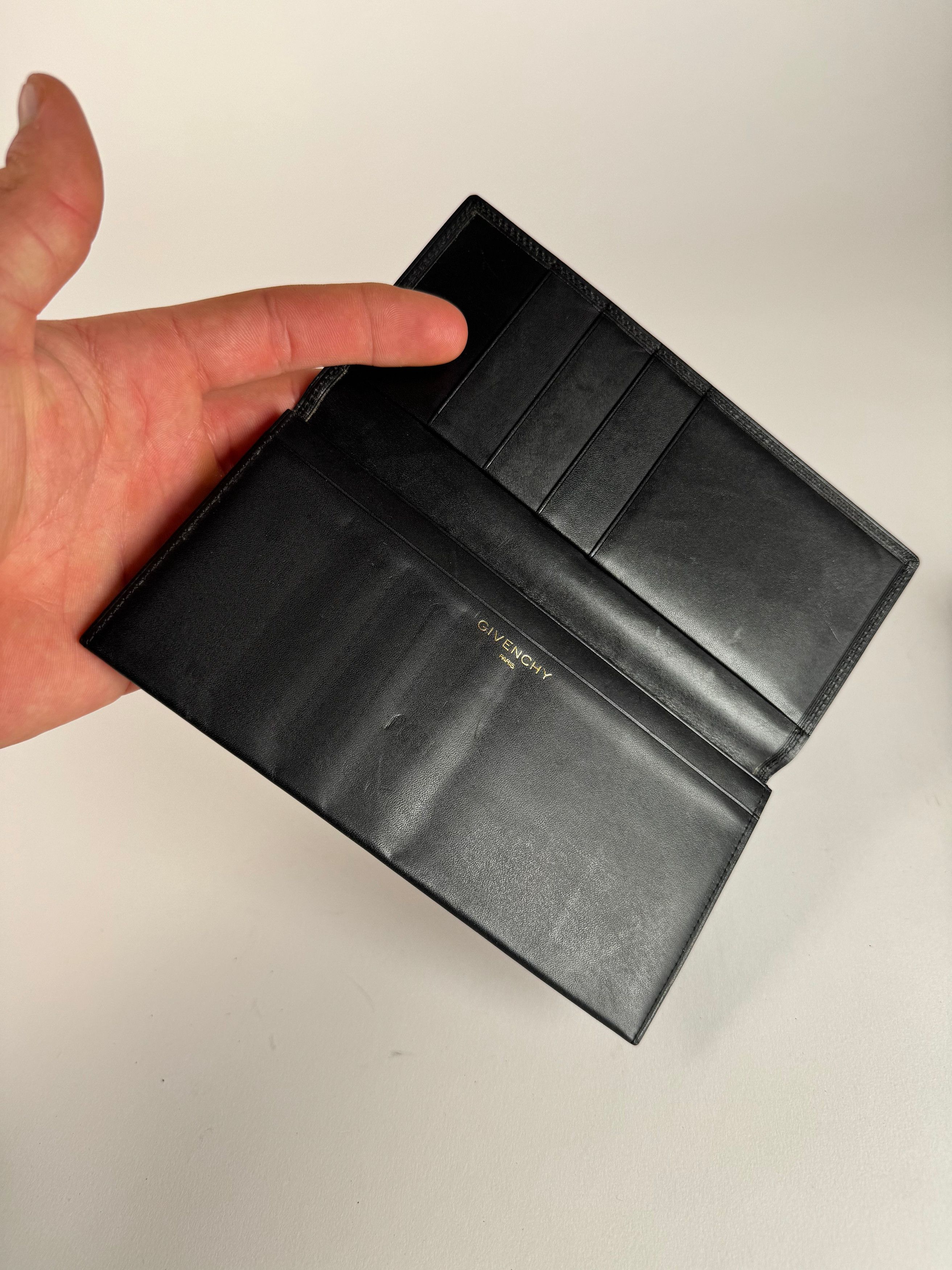 Givenchy Vintage Leather Card Holder / ID holder black Size ONE SIZE - 3 Thumbnail
