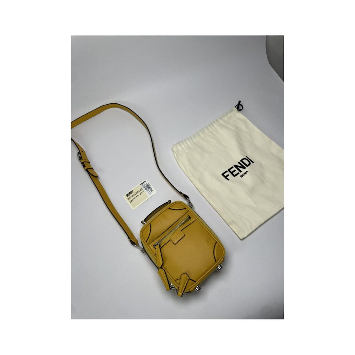 Fendi Cookie Yellow Leather Handbag Size ONE SIZE - 2 Thumbnail