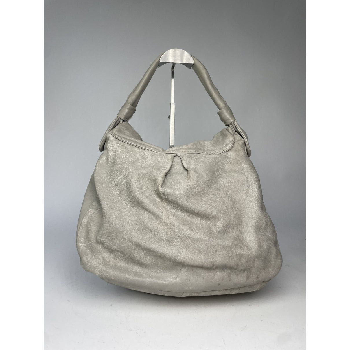 Marc Jacobs The Eclipse Silver Leather Handbag Size ONE SIZE - 3 Thumbnail
