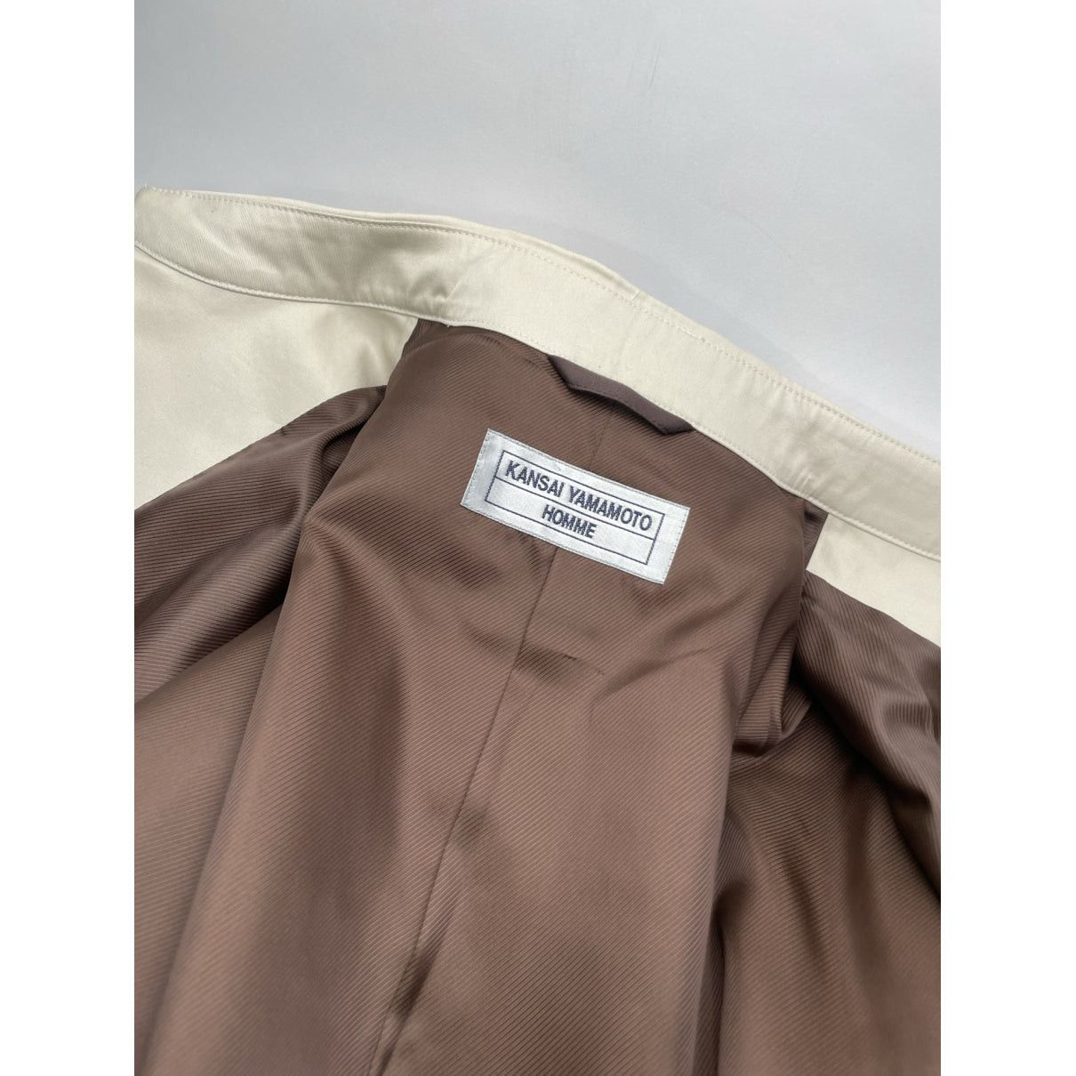 Kansai Yamamoto Beige Polyester Coat Size M / US 6-8 / IT 42-44 - 5 Thumbnail
