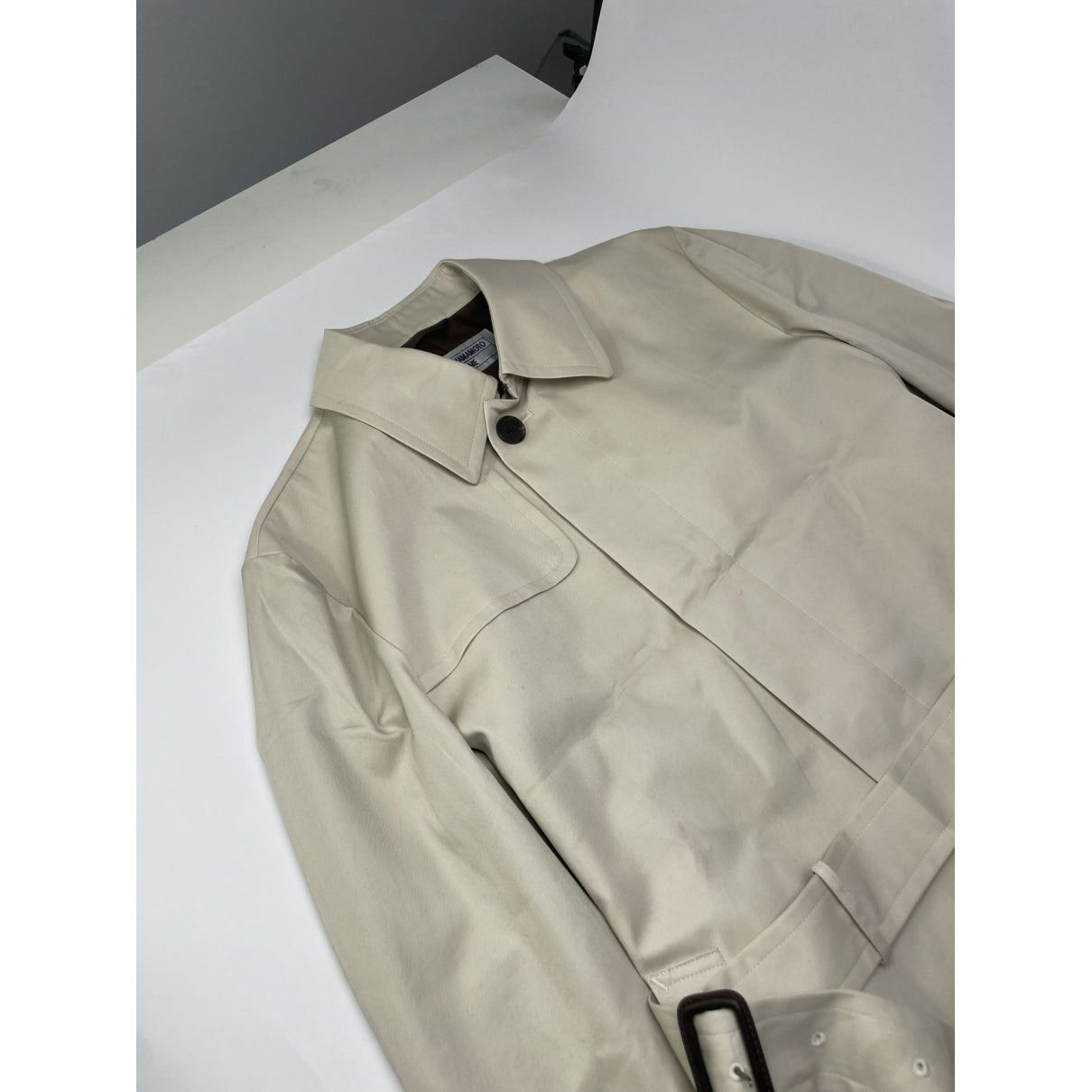 Kansai Yamamoto Beige Polyester Coat Size M / US 6-8 / IT 42-44 - 3 Thumbnail