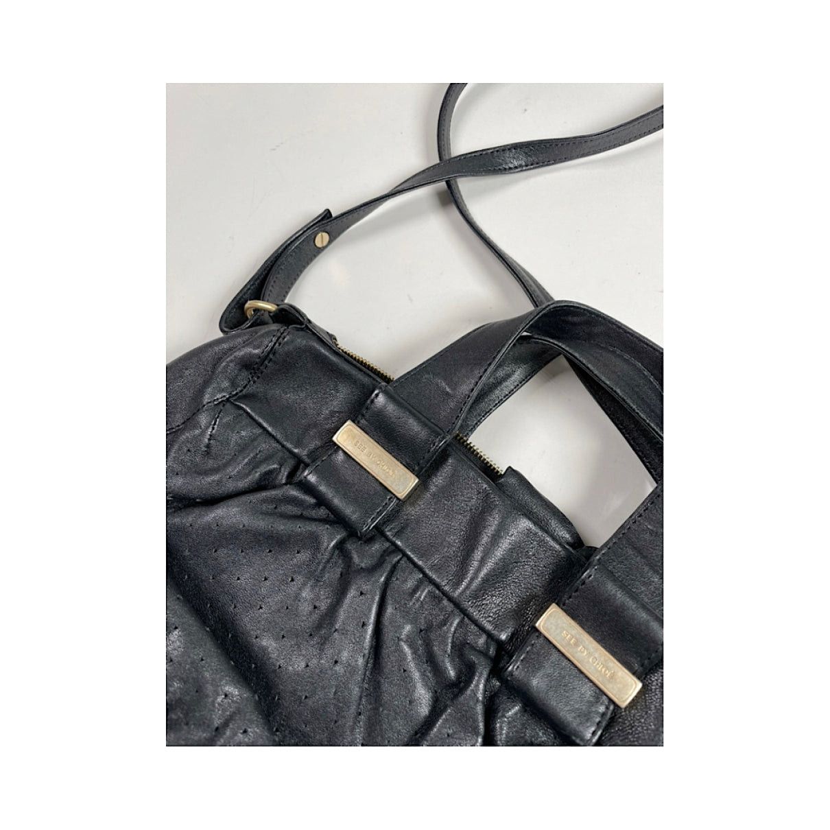 See by Chloe See by Chloé Black Leather Handbag Size ONE SIZE - 2 Thumbnail