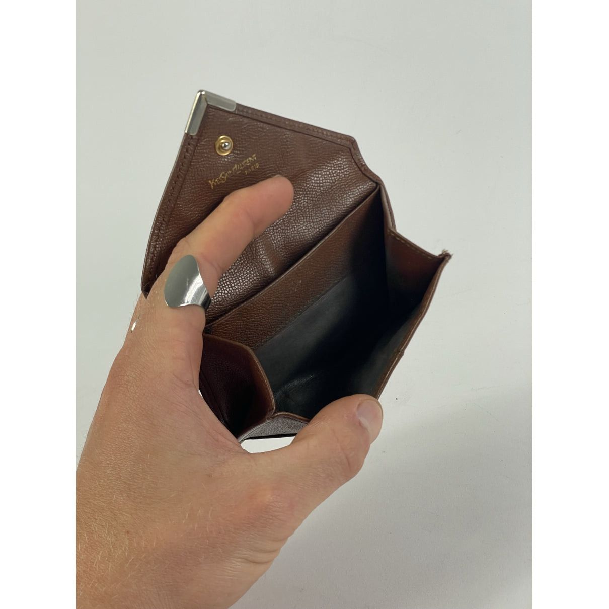 Other Saint Laurent Brown Leather Purse Size ONE SIZE - 4 Thumbnail