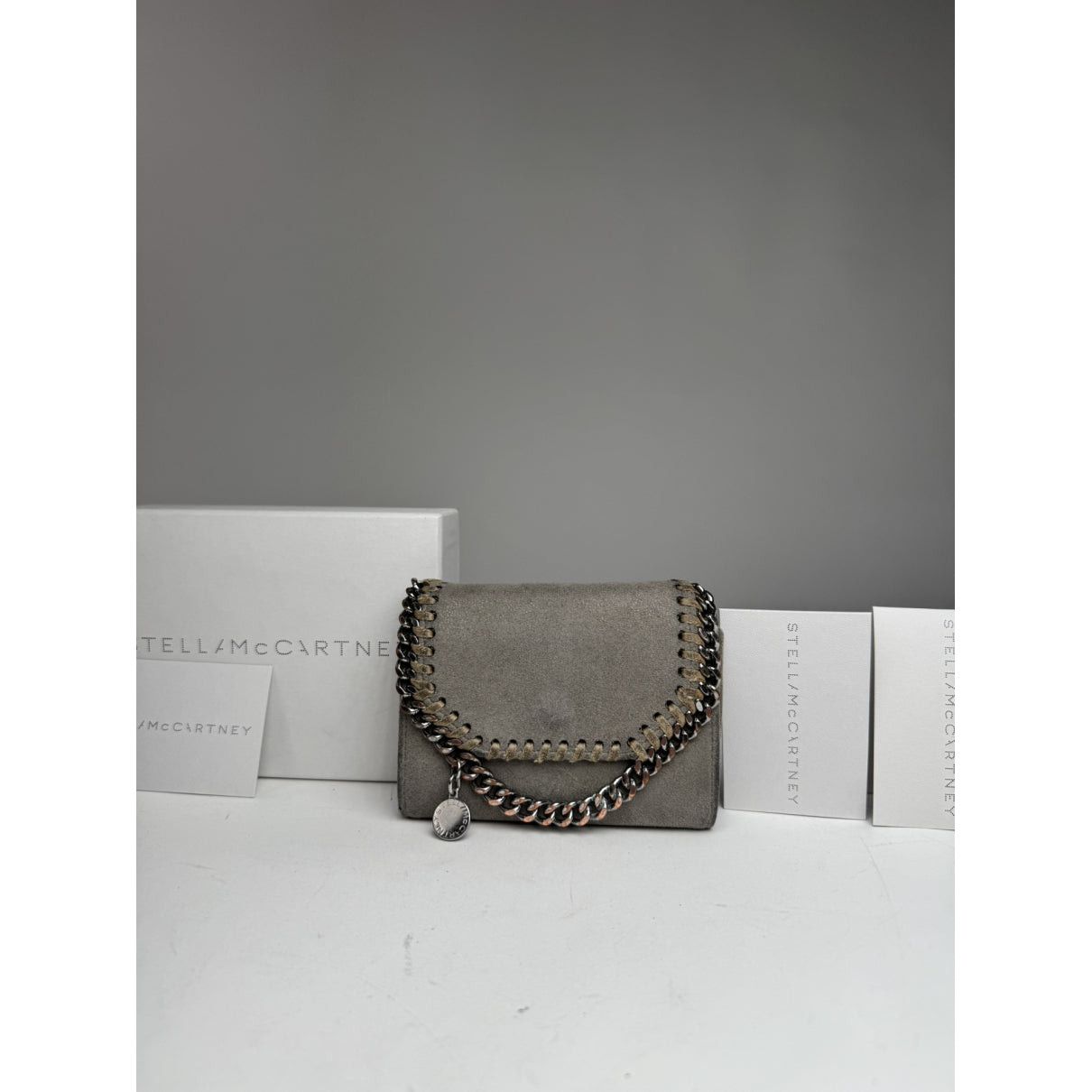 Stella McCartney Grey Vegan Leather Wallet Size ONE SIZE - 2 Thumbnail