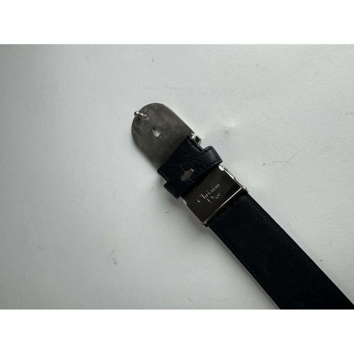 Dior Black Leather Belt Size ONE SIZE - 3 Thumbnail