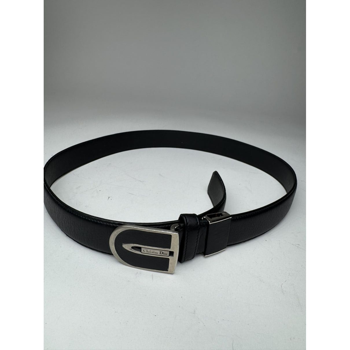 Dior Black Leather Belt Size ONE SIZE - 2 Thumbnail