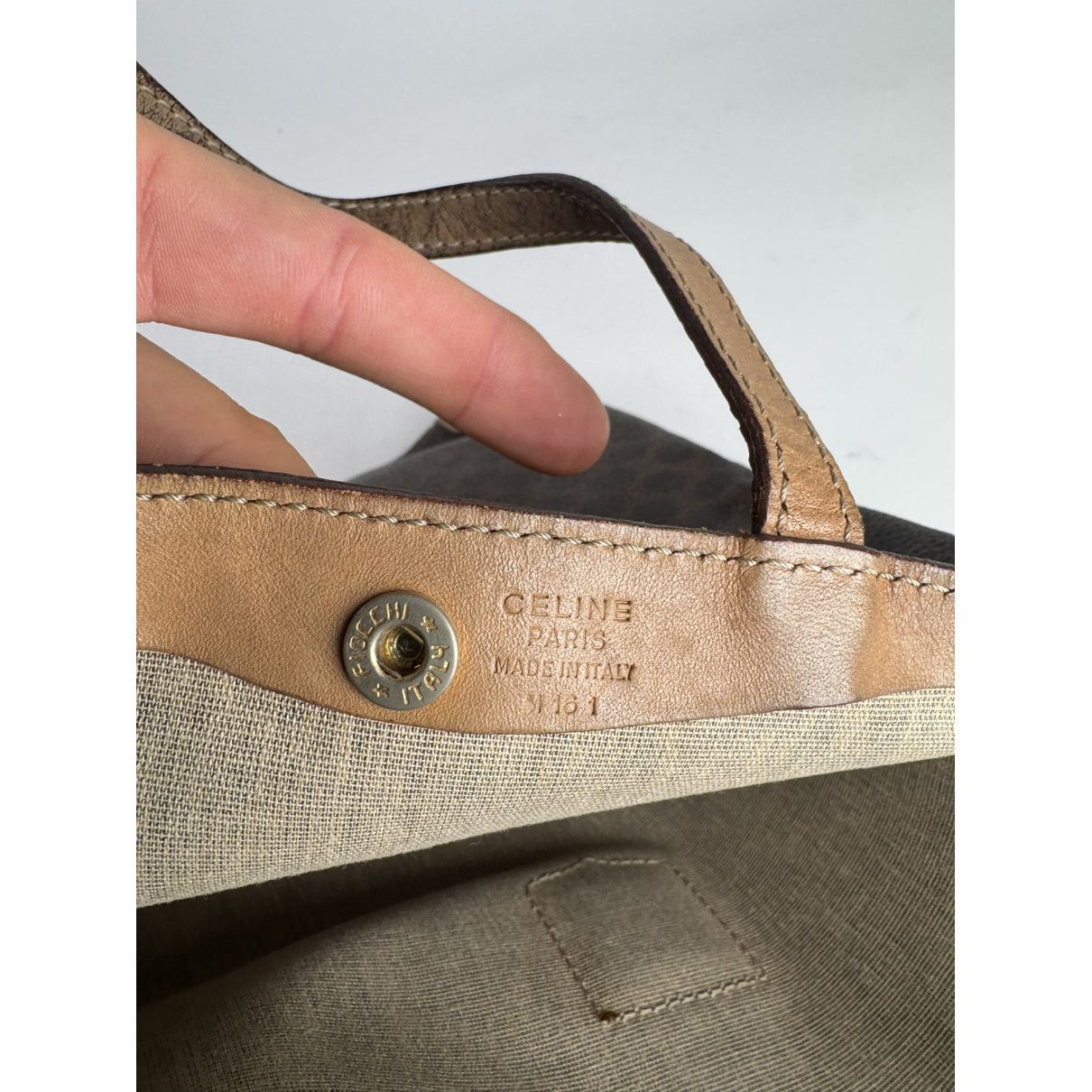 Celine Brown Leather Handbag Size ONE SIZE - 3 Thumbnail