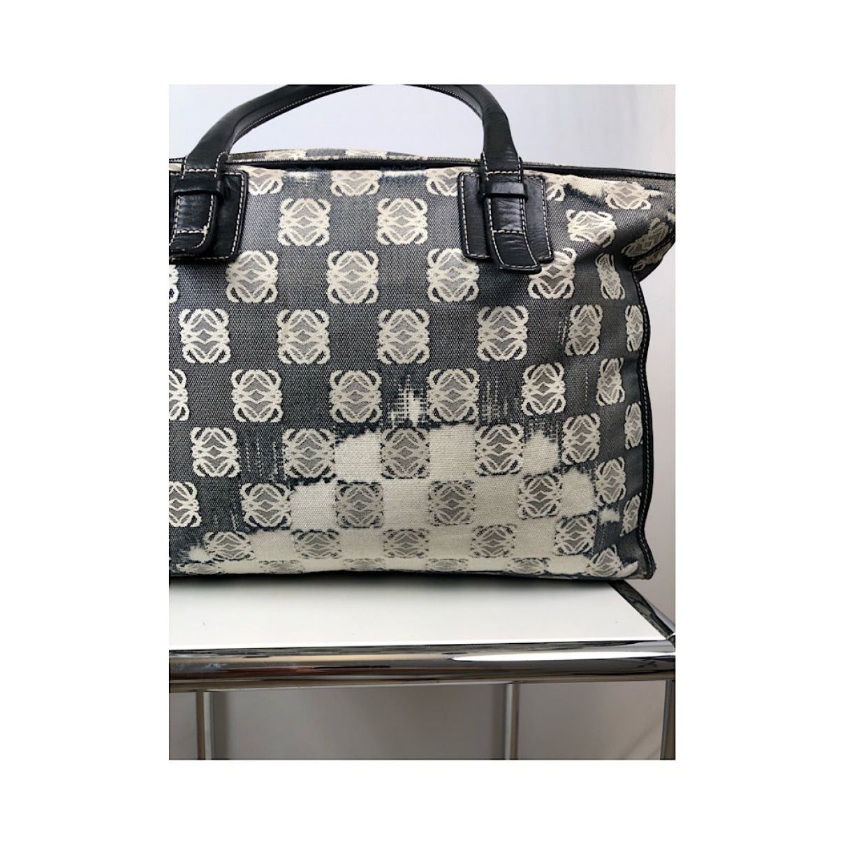 Loewe Gate Black Cotton Handbag Size ONE SIZE - 3 Thumbnail