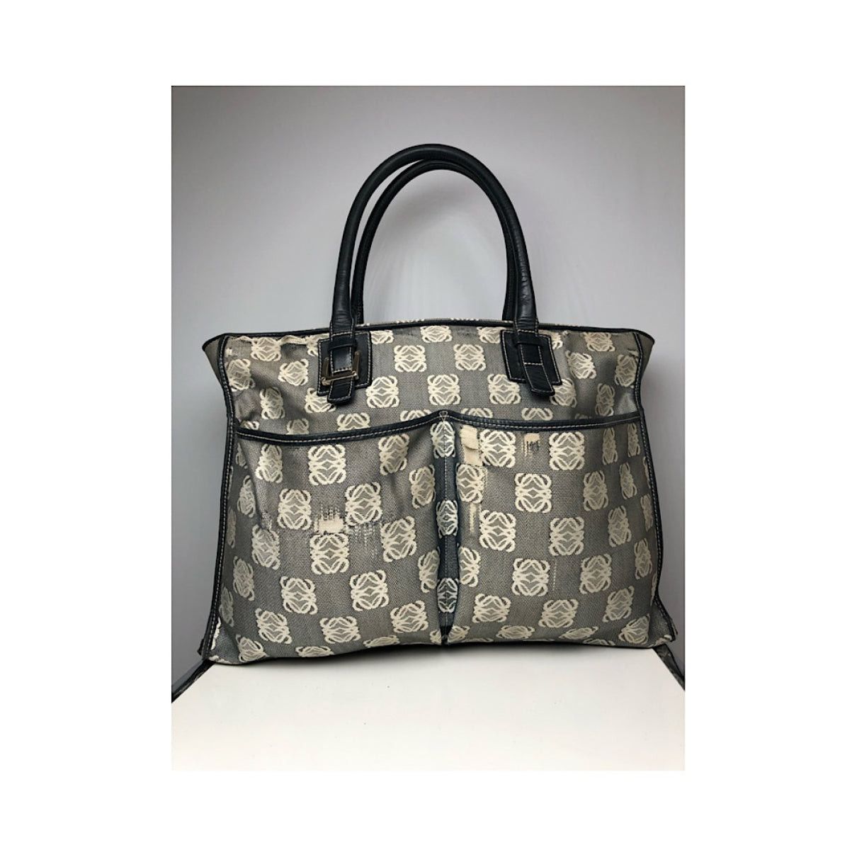 Loewe Gate Black Cotton Handbag Size ONE SIZE - 4 Thumbnail