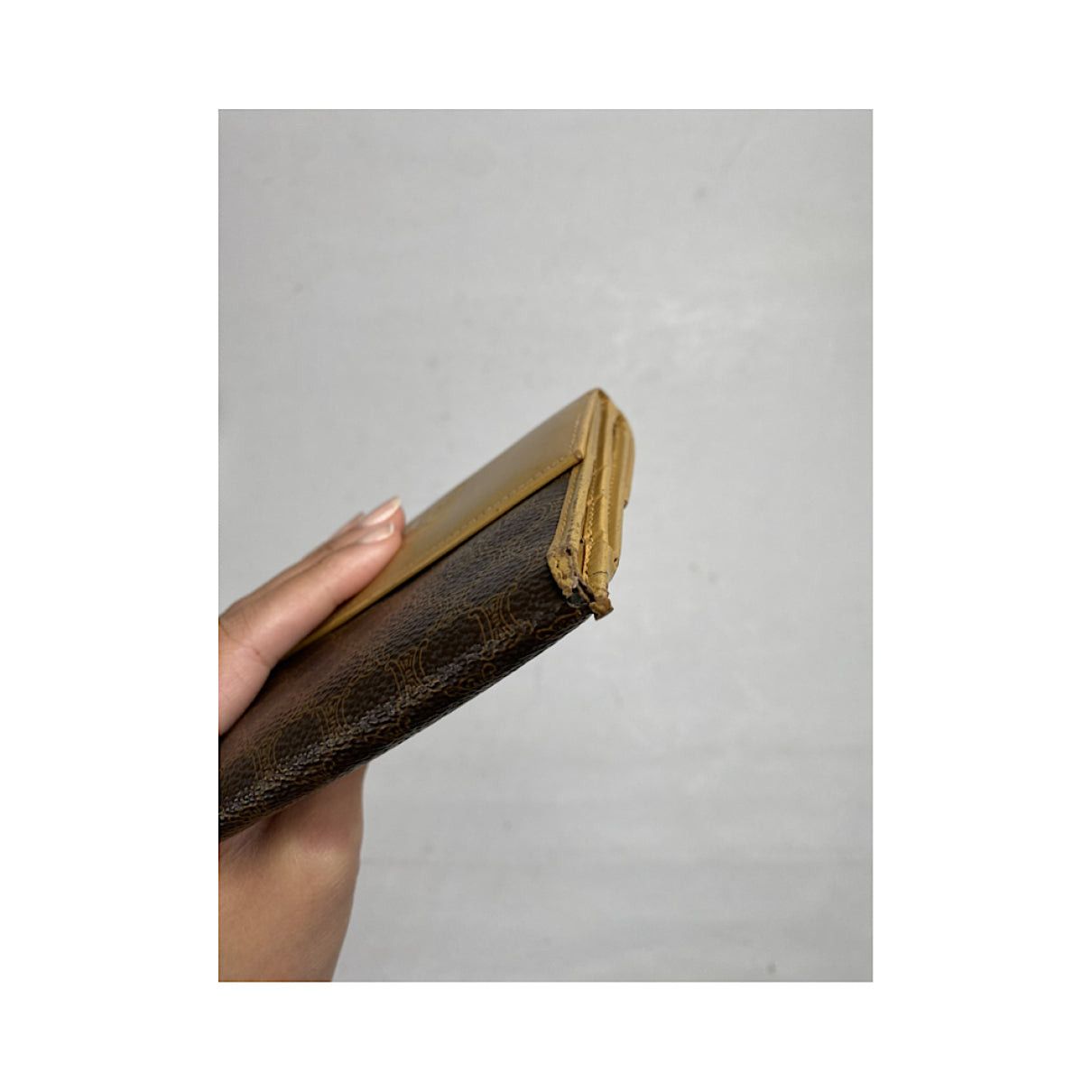 Celine Triomphe Brown Leather Wallet Size ONE SIZE - 3 Thumbnail