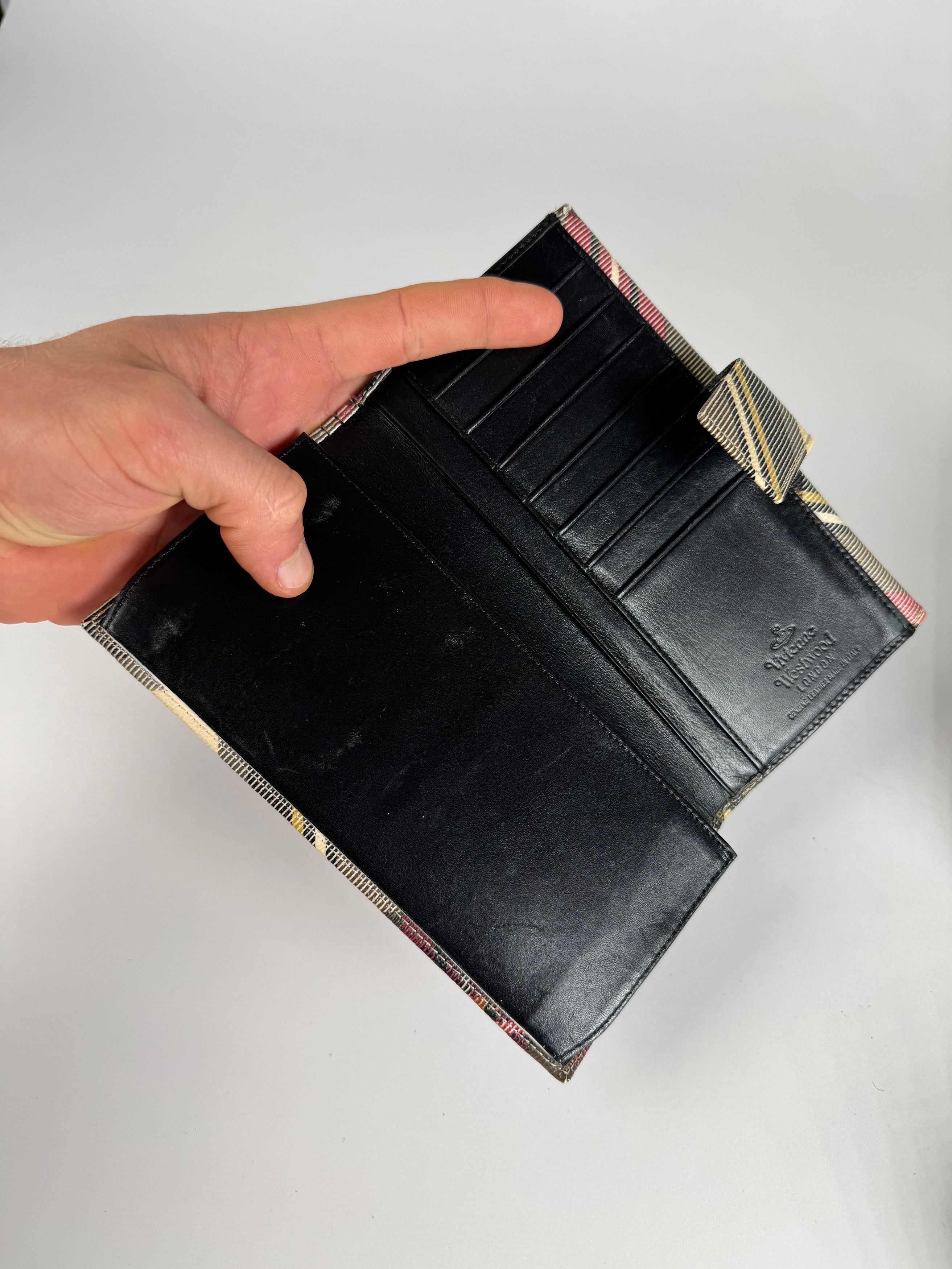 Vivienne Westwood Vintage Checked Leather Wallet Size ONE SIZE - 4 Thumbnail
