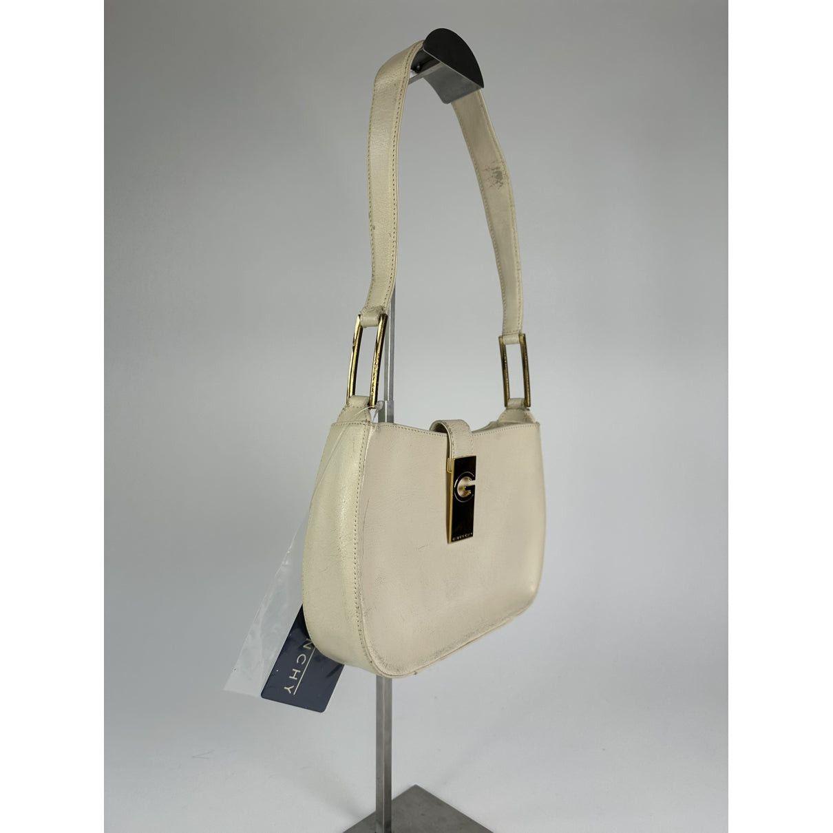 Givenchy Moon Cut Out White Leather Handbag Size ONE SIZE - 5 Thumbnail