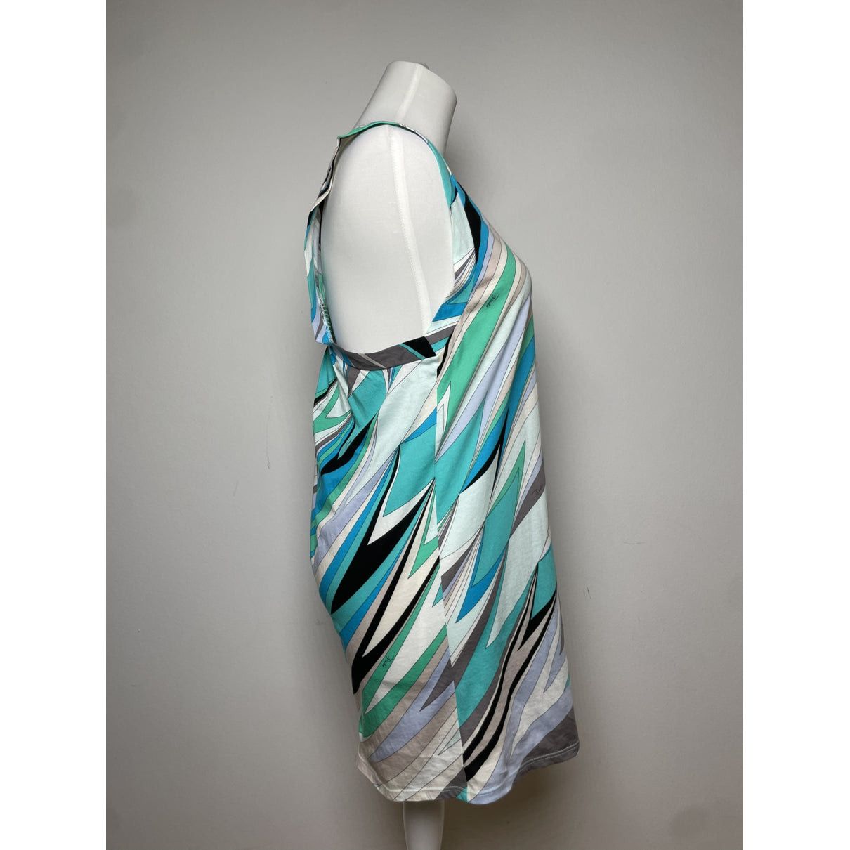 Emilio Pucci Blue Cotton Top Size XS / US 0-2 / IT 36-38 - 2 Thumbnail
