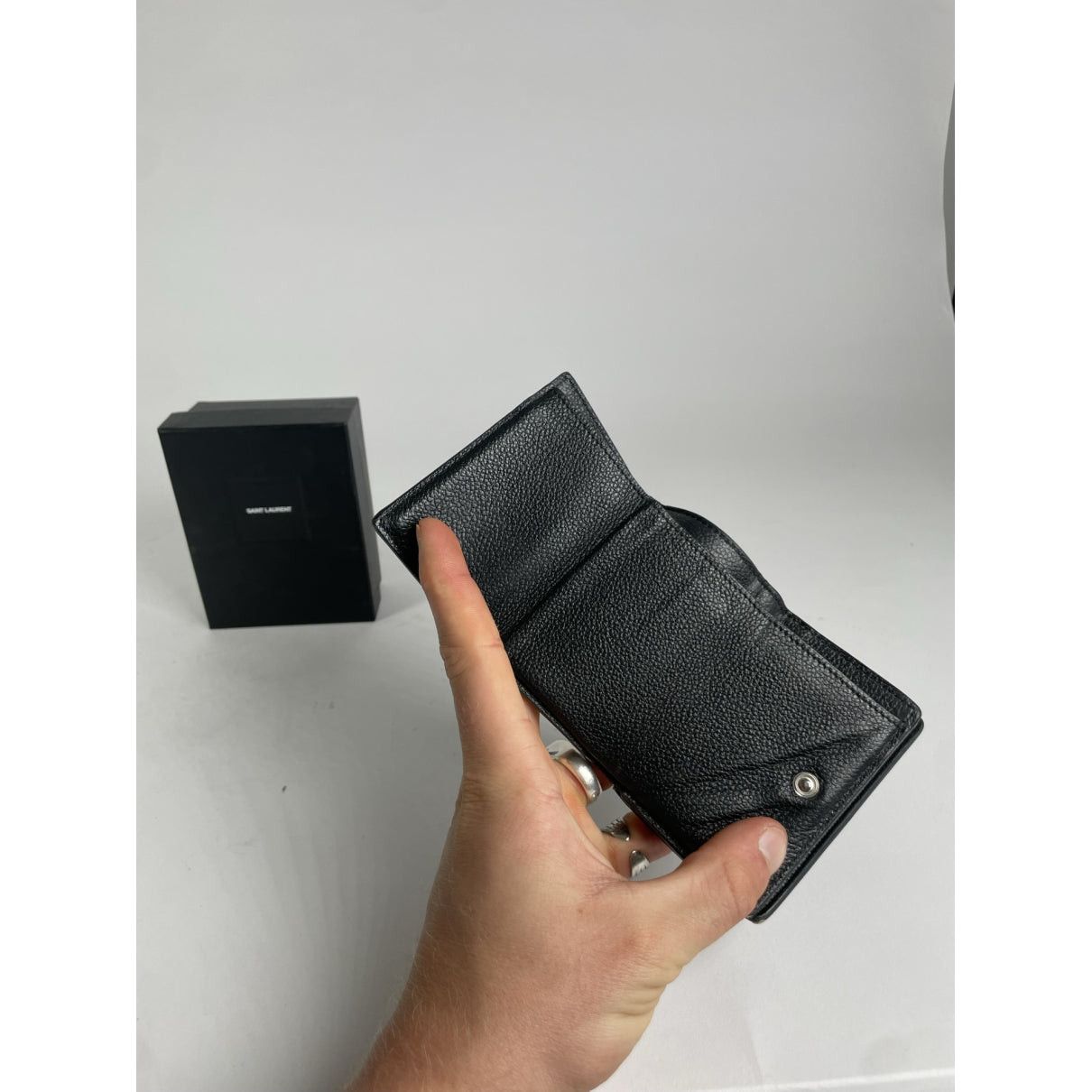 Other Saint Laurent Black Leather Wallet Size ONE SIZE - 3 Thumbnail