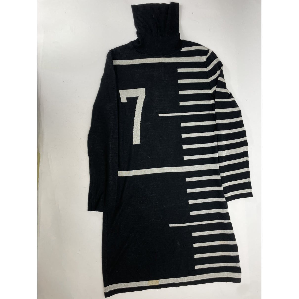 Jean Paul Gaultier Black Wool Dresse Size L / US 10 / IT 46 - 4 Thumbnail