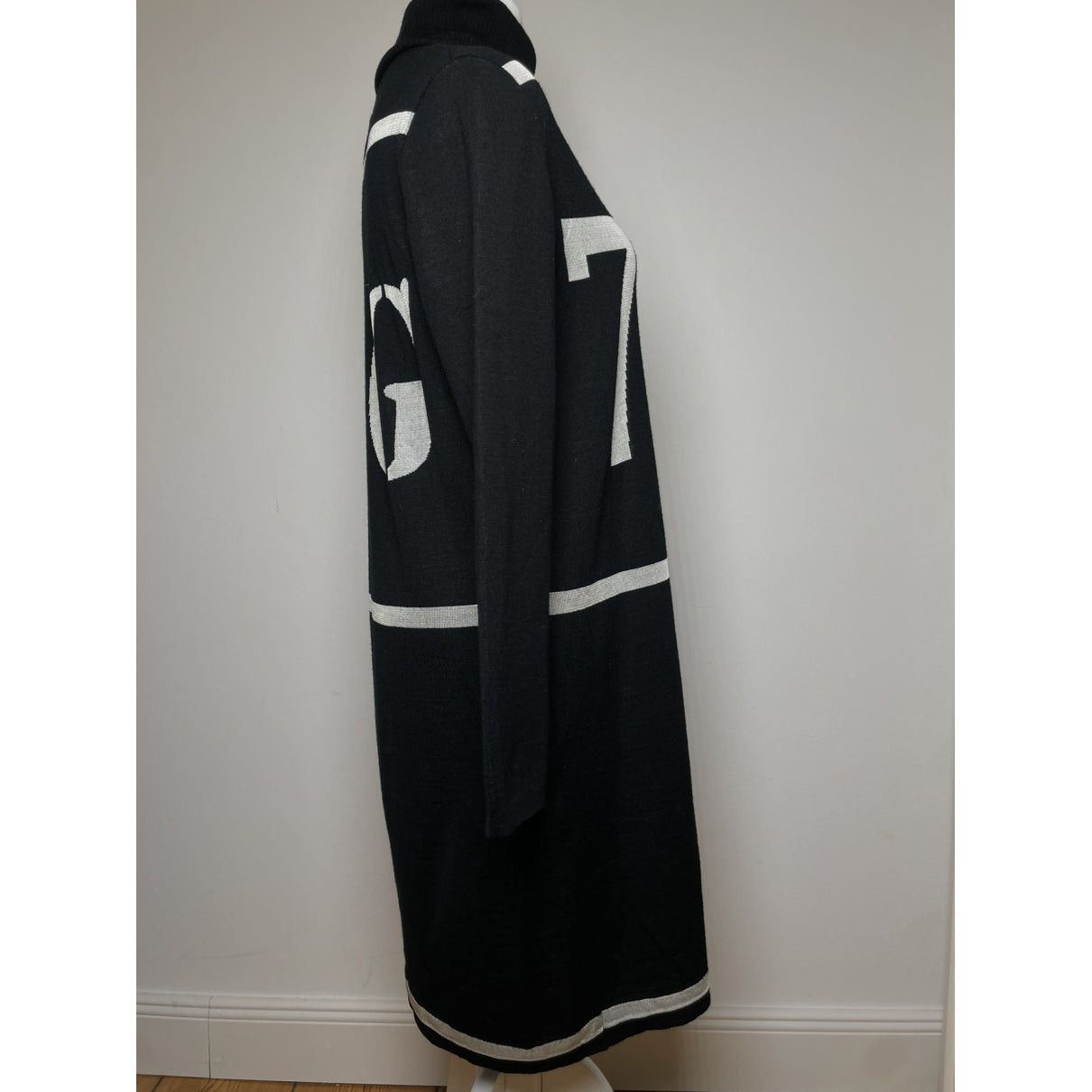 Jean Paul Gaultier Black Wool Dresse Size L / US 10 / IT 46 - 2 Thumbnail