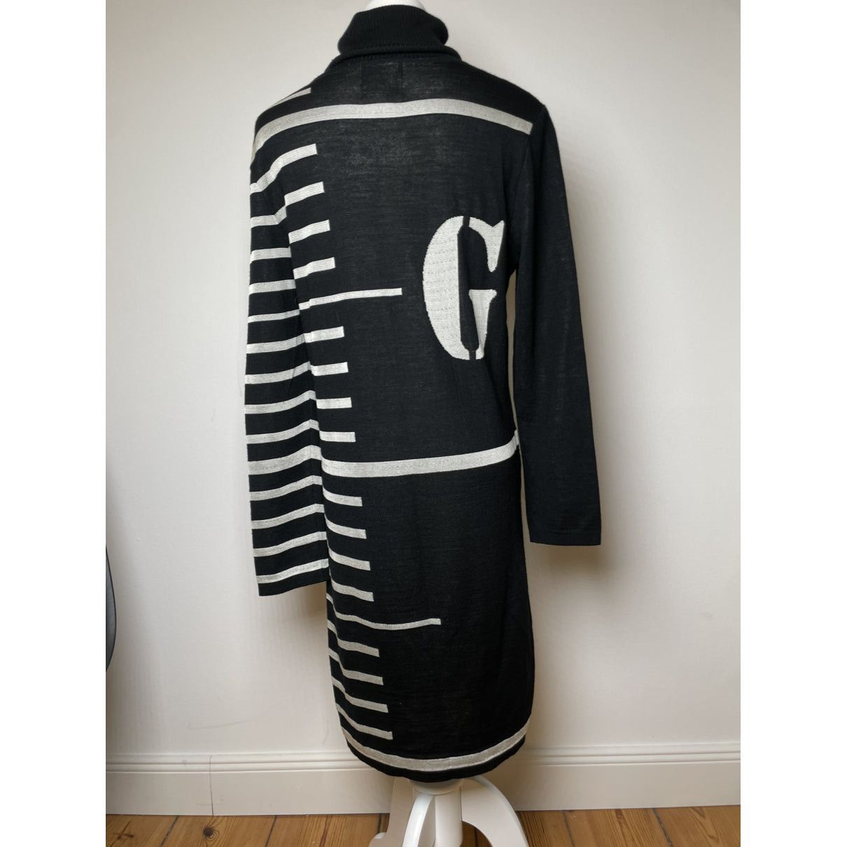 Jean Paul Gaultier Black Wool Dresse Size L / US 10 / IT 46 - 3 Thumbnail