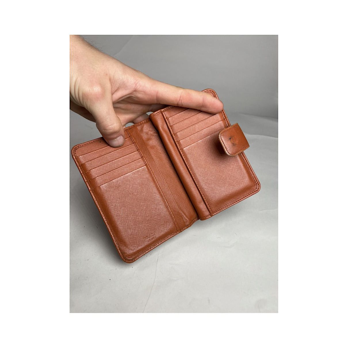 Prada Orange Leather Wallet Size ONE SIZE - 5 Thumbnail