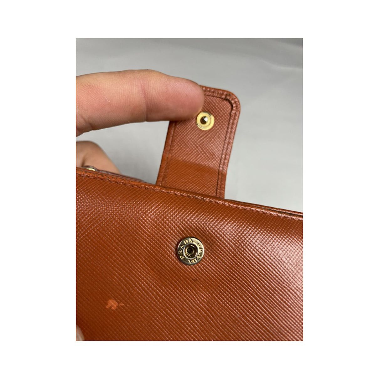 Prada Orange Leather Wallet Size ONE SIZE - 4 Thumbnail