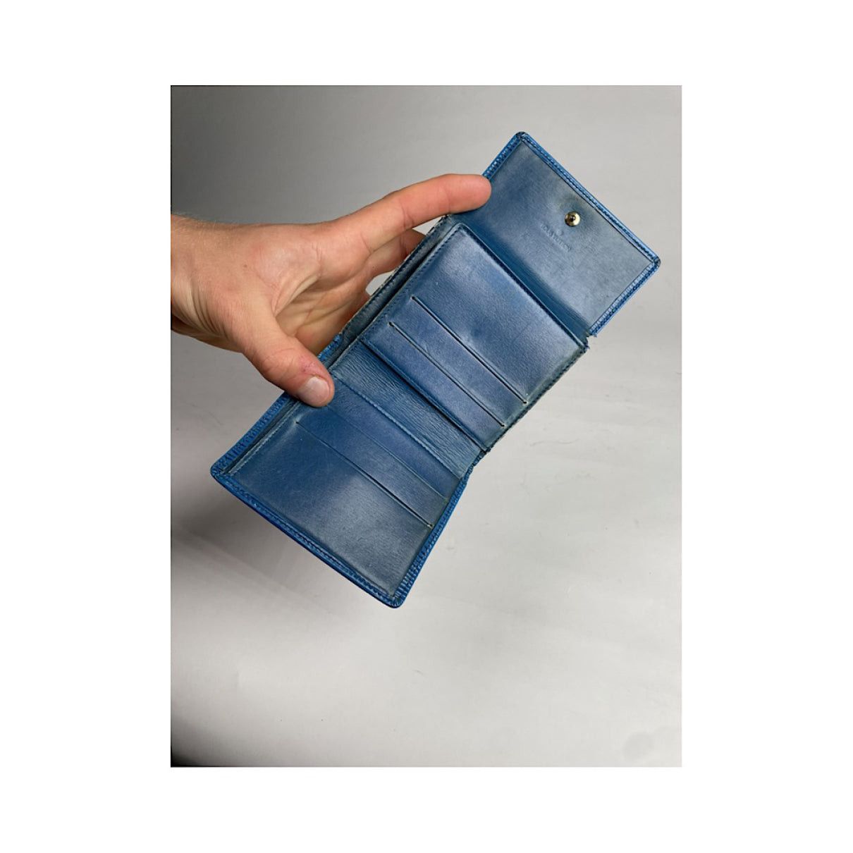 Louis Vuitton Grenelle Blue Leather Wallet Size ONE SIZE - 4 Thumbnail