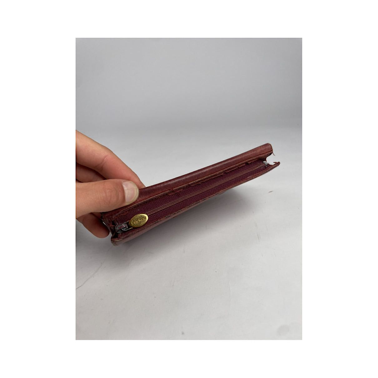 Cartier Burgundy Leather Wallet Size ONE SIZE - 4 Thumbnail