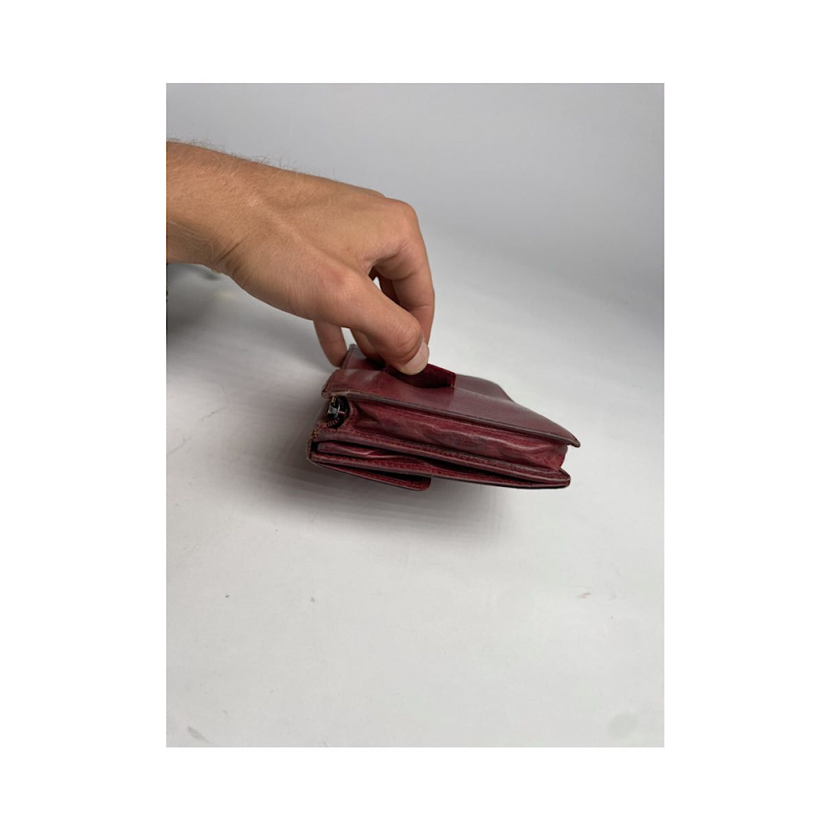 Cartier Burgundy Leather Wallet Size ONE SIZE - 3 Thumbnail