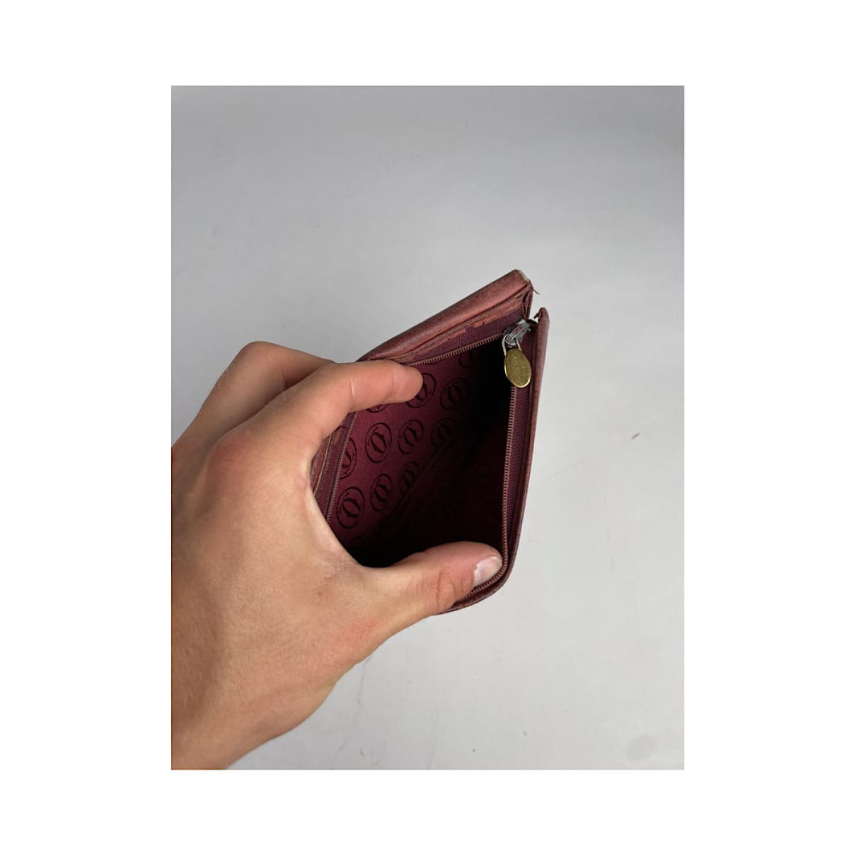 Cartier Burgundy Leather Wallet Size ONE SIZE - 5 Thumbnail
