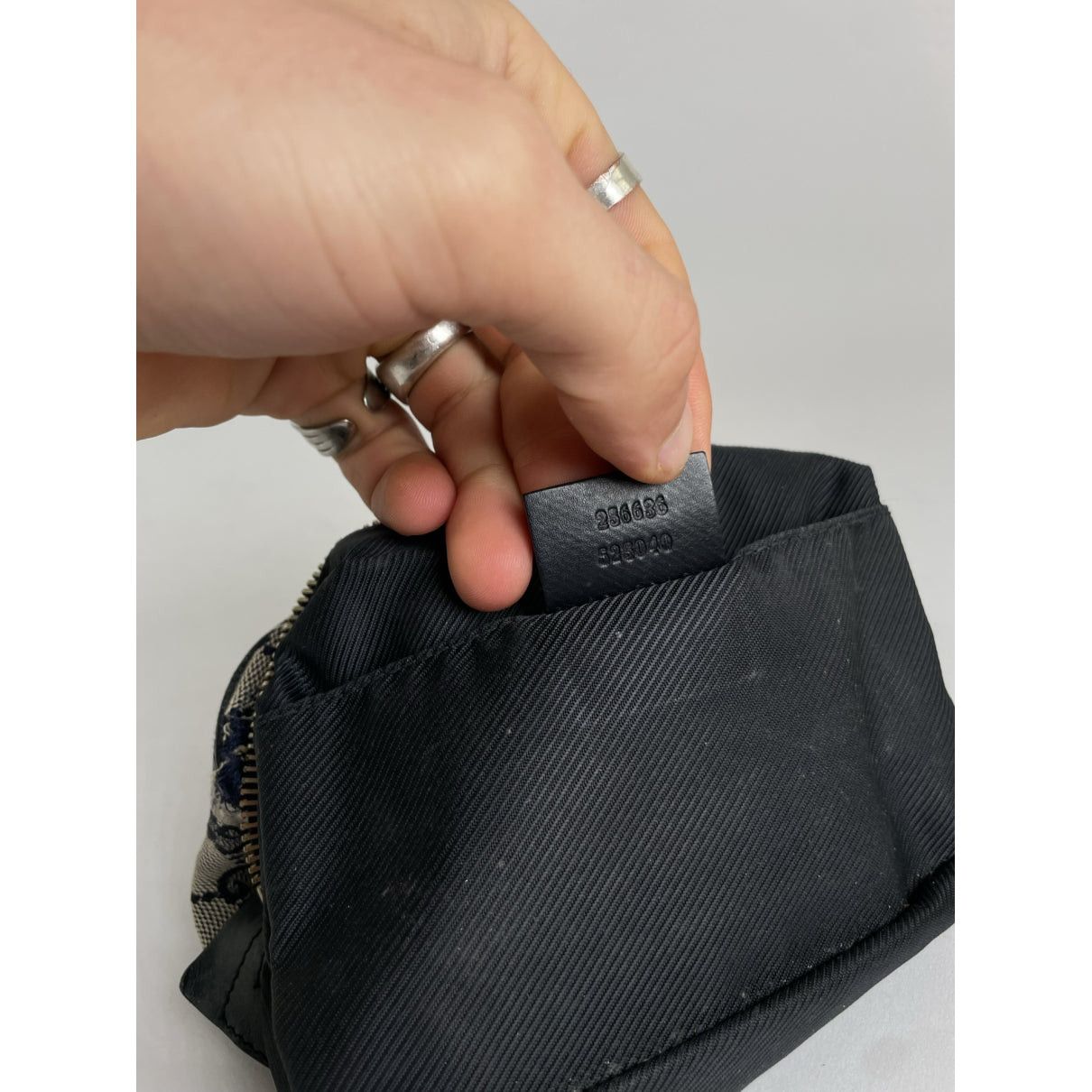 Gucci Dionysus Grey Cotton Clutch Bag Size ONE SIZE - 2 Thumbnail