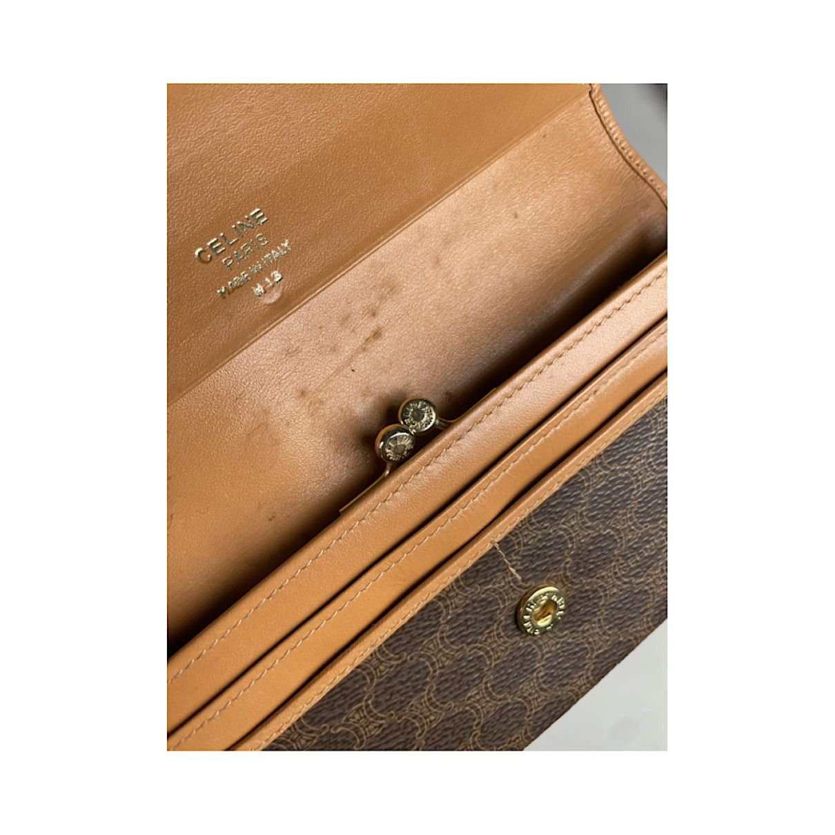 Celine Triomphe Brown Leather Wallet Size ONE SIZE - 5 Thumbnail