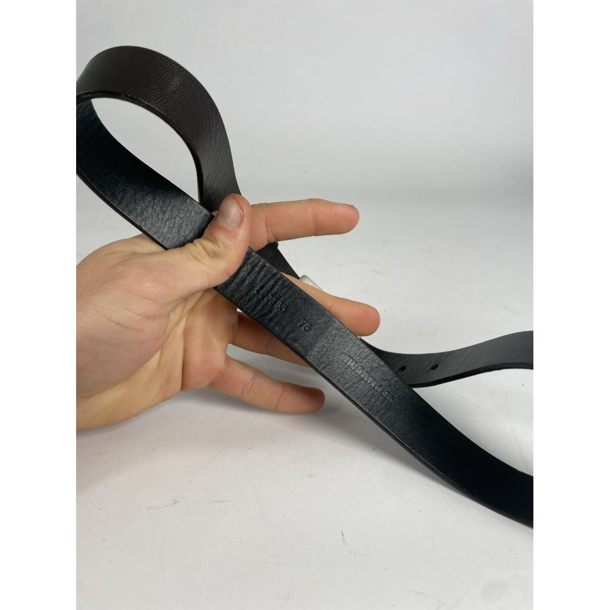Jil Sander Black Leather Belt Size ONE SIZE - 2 Thumbnail