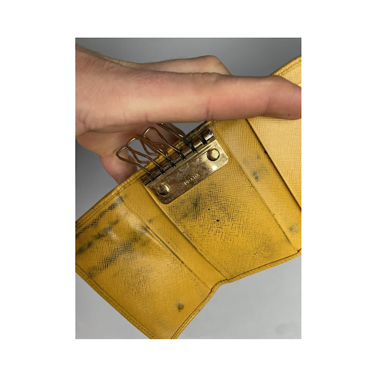 Prada Yellow Leather Purse Size ONE SIZE - 5 Thumbnail