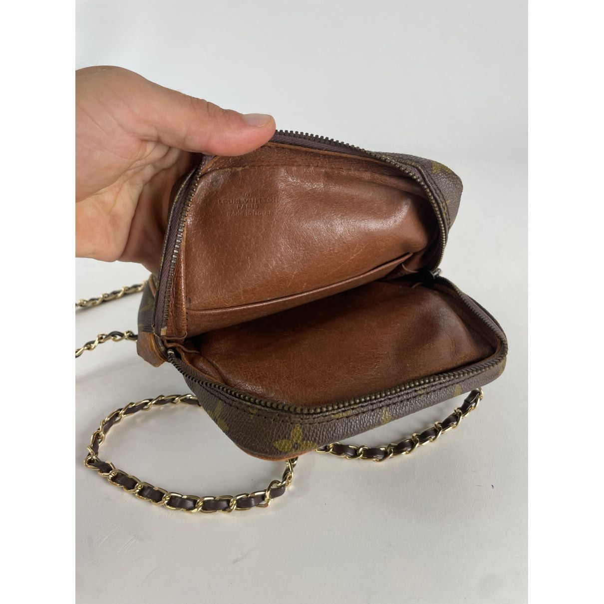 Louis Vuitton Brown Leather Handbag Size ONE SIZE - 4 Thumbnail