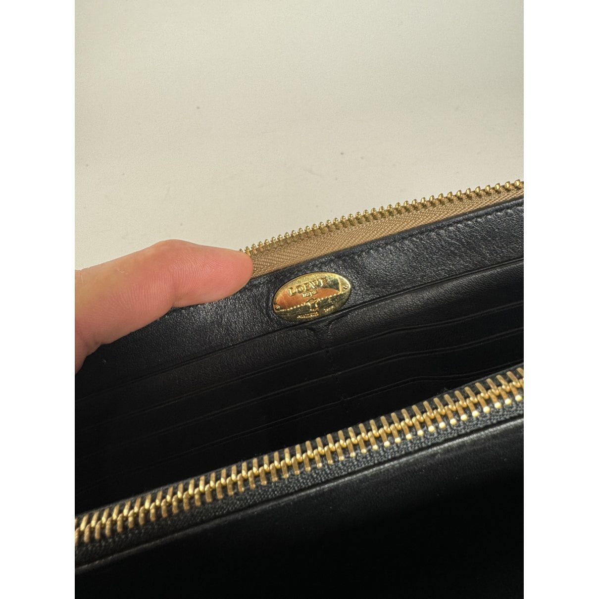 Loewe Puzzle Beige Leather Wallet Size ONE SIZE - 5 Thumbnail