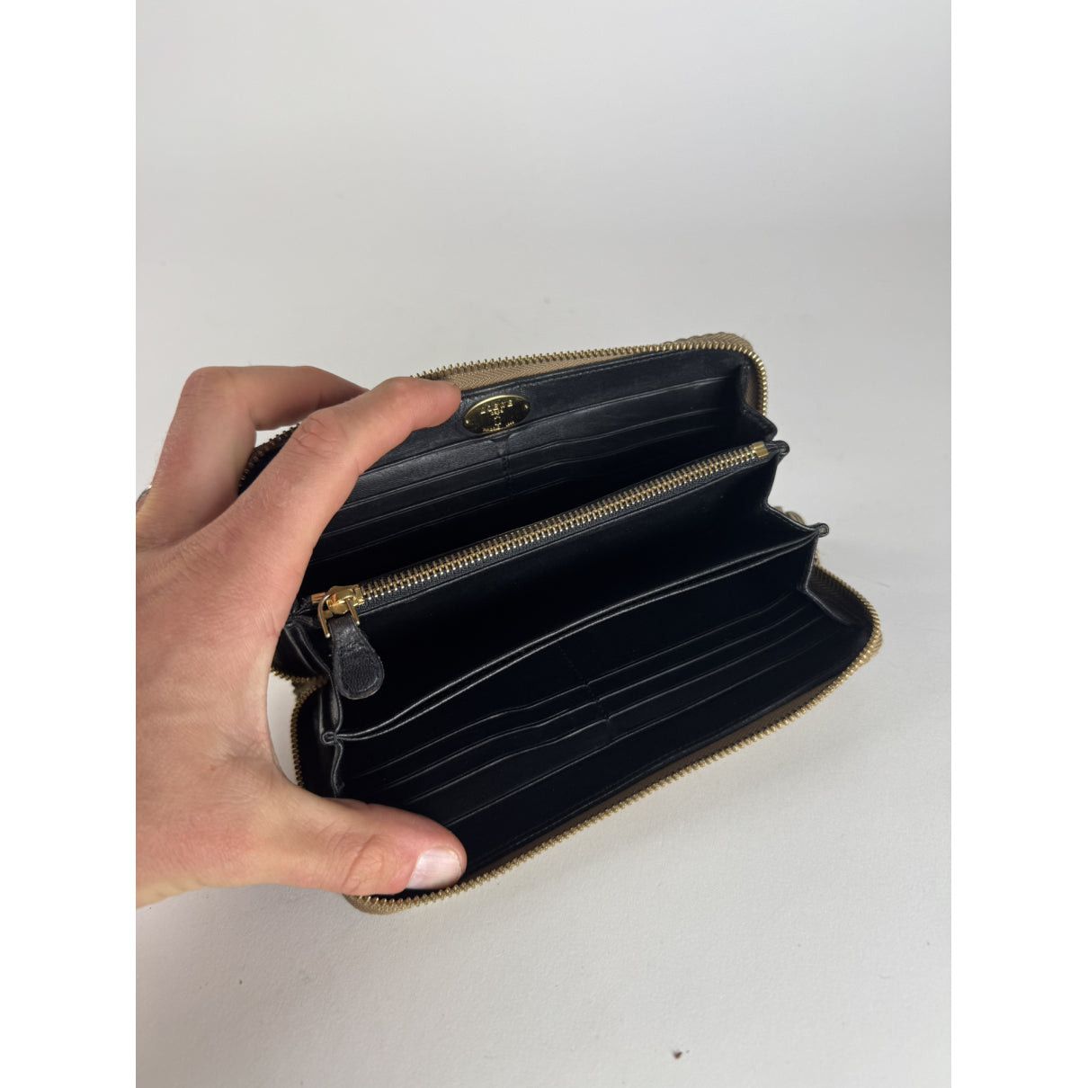 Loewe Puzzle Beige Leather Wallet Size ONE SIZE - 4 Thumbnail