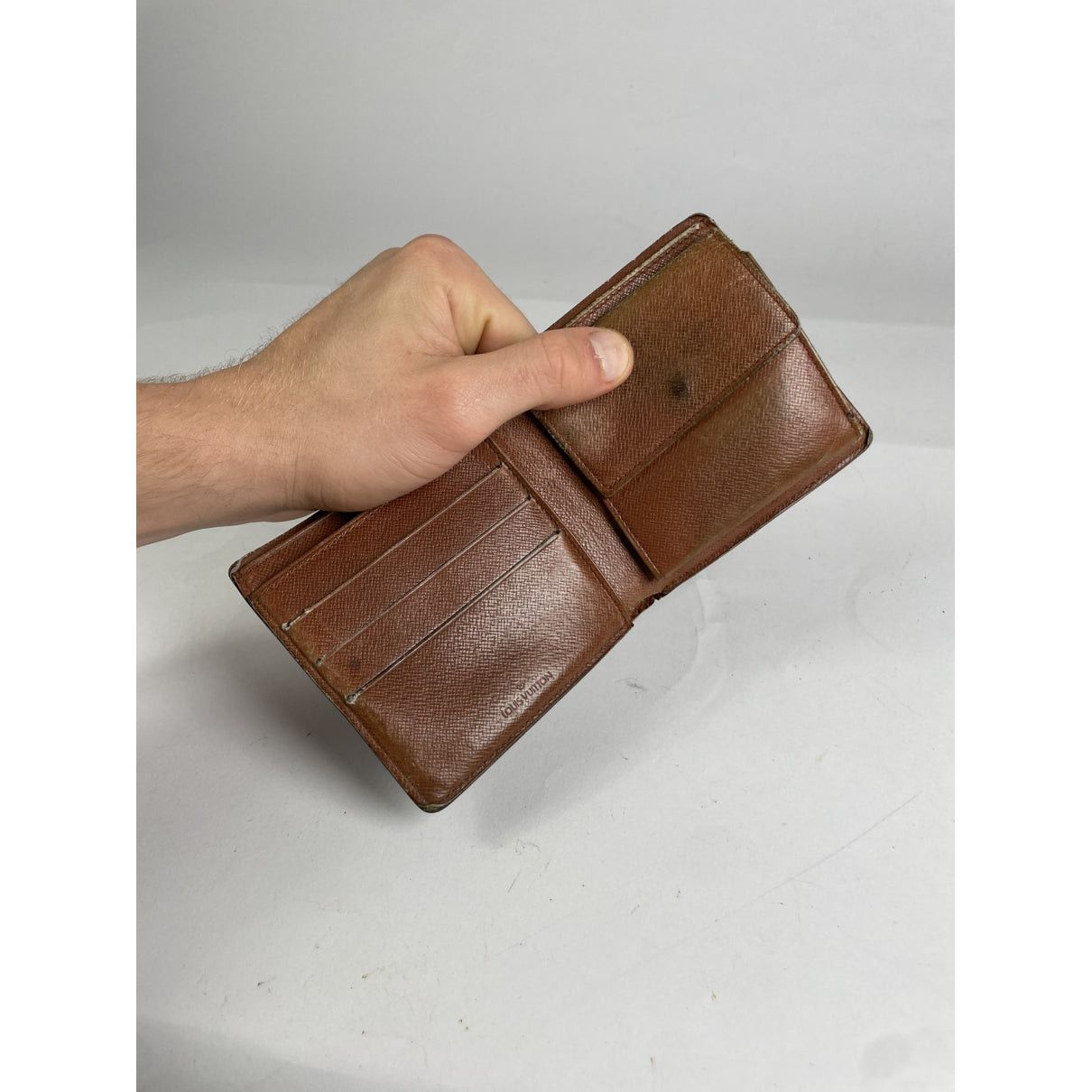 Couverture Passeport Brown Leather Purse
