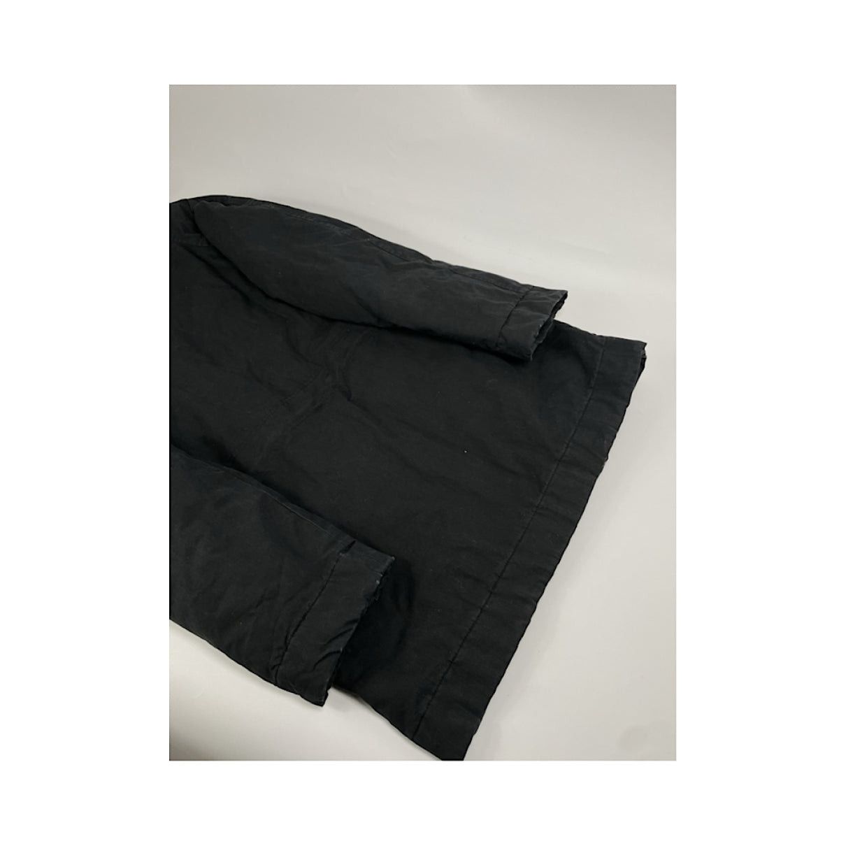 Yves Saint Laurent Black Cotton Coat Size M / US 6-8 / IT 42-44 - 5 Thumbnail